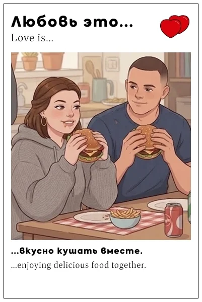 Карточки рассадки, открытки в стиле love is - миниатюра 8