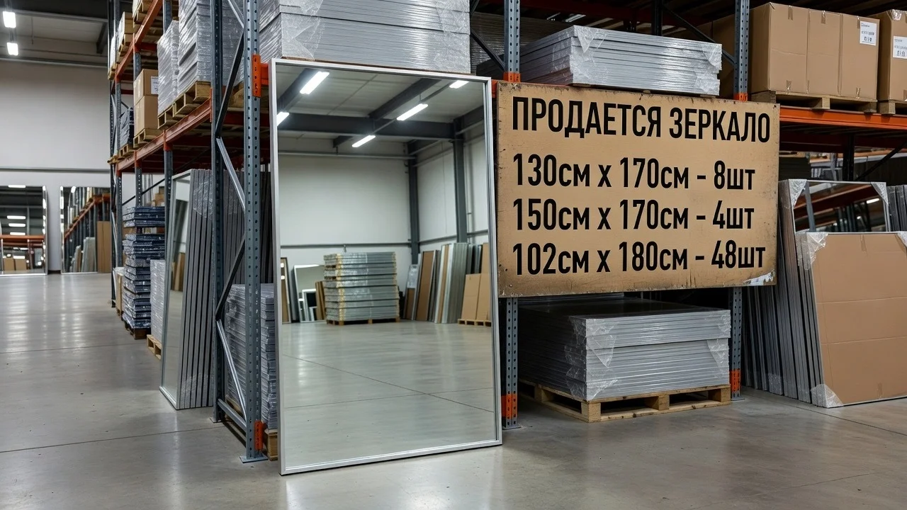 Зеркала б/у 180х102, 170х150, 170x130 см - изображение 1