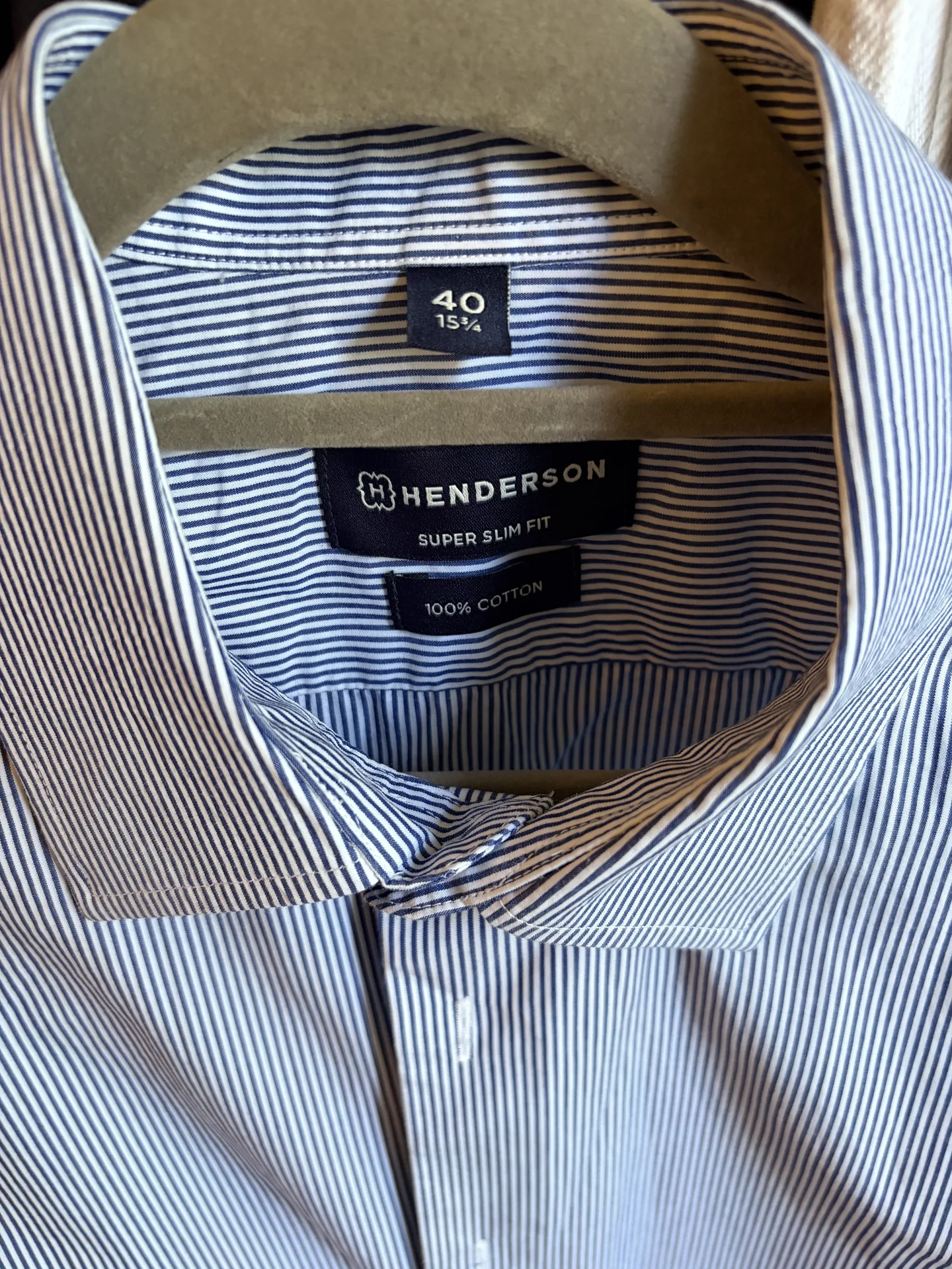 Мужская рубашка Henderson Super Slim Fit - миниатюра 3