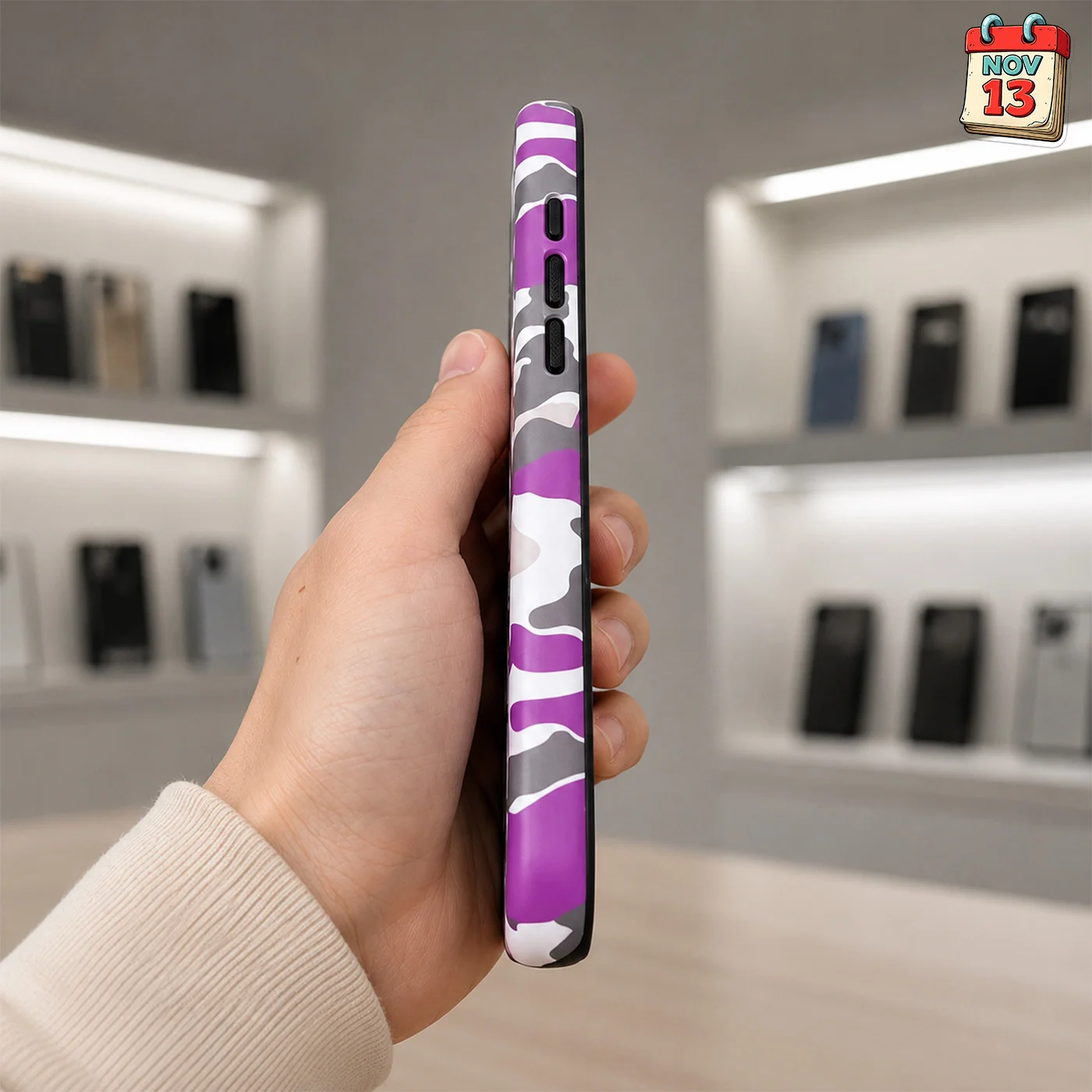 Чехол на iPhone 13-16 Pro Max (bape) violet - миниатюра 4
