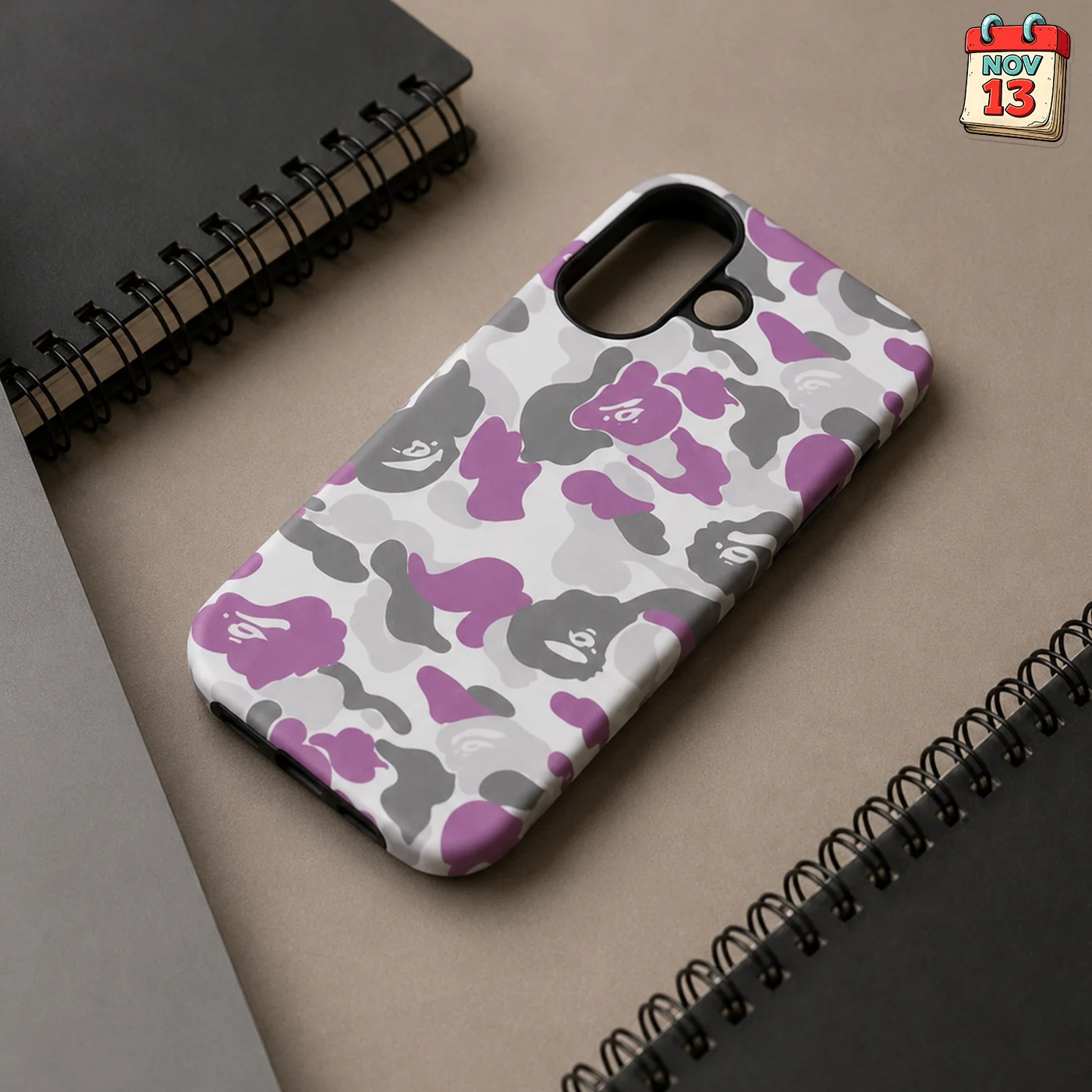 Чехол Варе на iPhone 16/17 (bape) violet - миниатюра 2