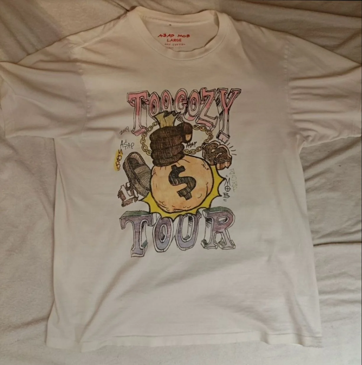 Футболка asap mob too cozy tour (asap rocky) ориг