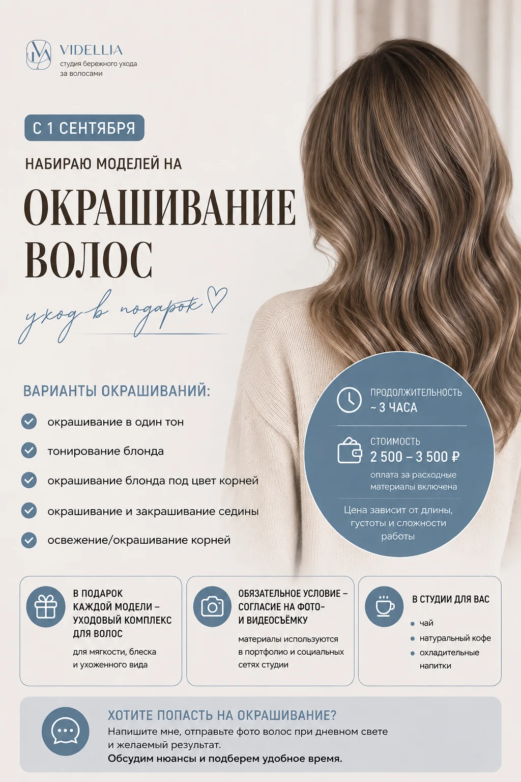 Модели на окрашивание (хол. уход в подарок) - изображение 1