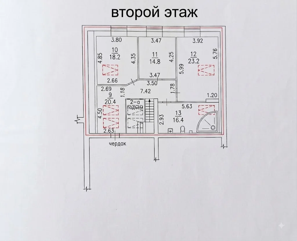 Двухэтажная квартира в сталинке - миниатюра 30