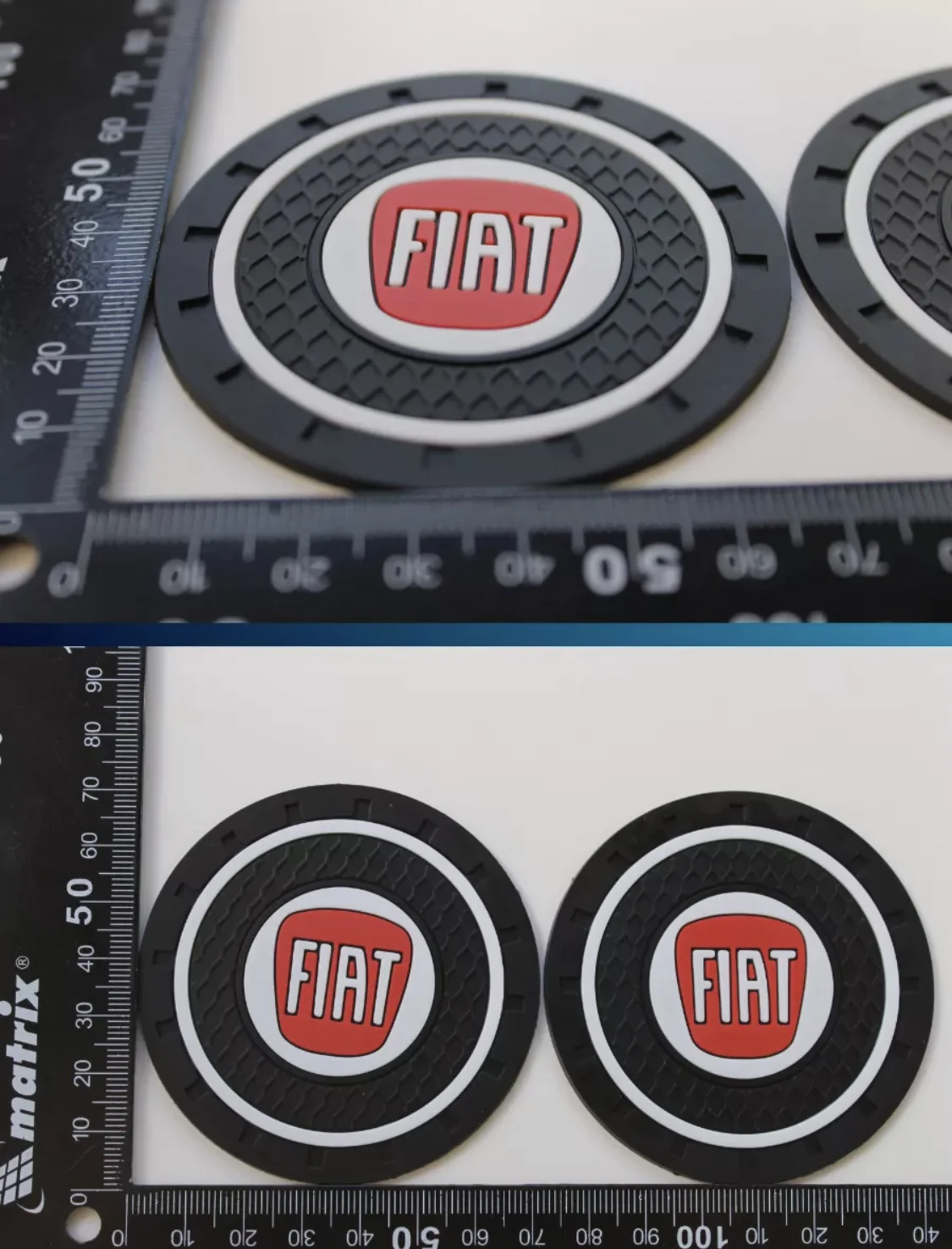 Силиконовый коврик в подстаканник Fiat 2 шт - миниатюра 2