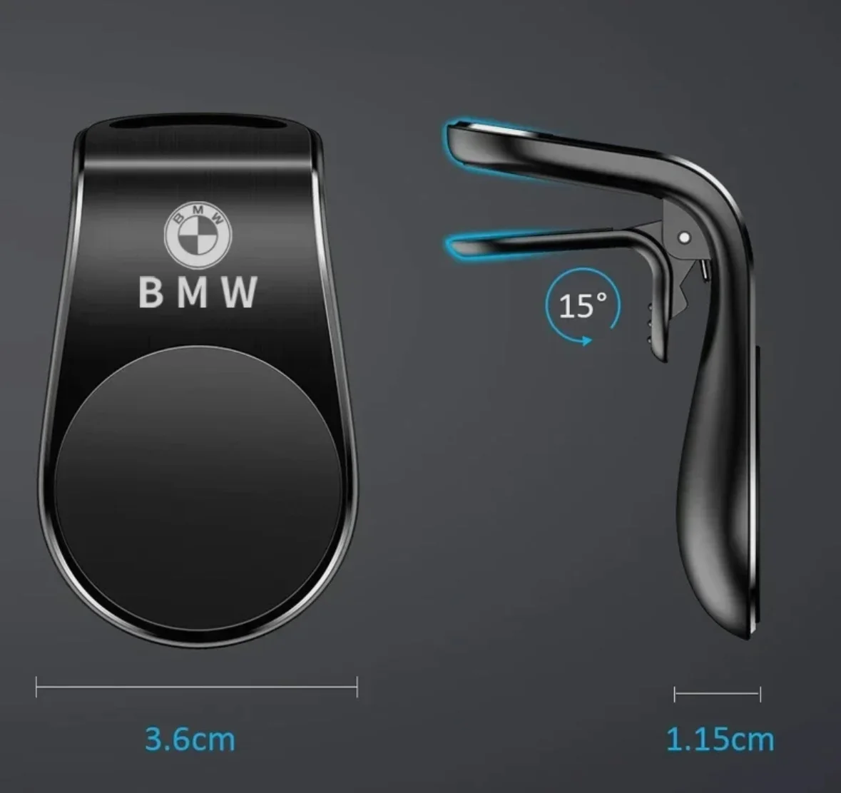 Магнитный держатель для телефона bmw - миниатюра 4