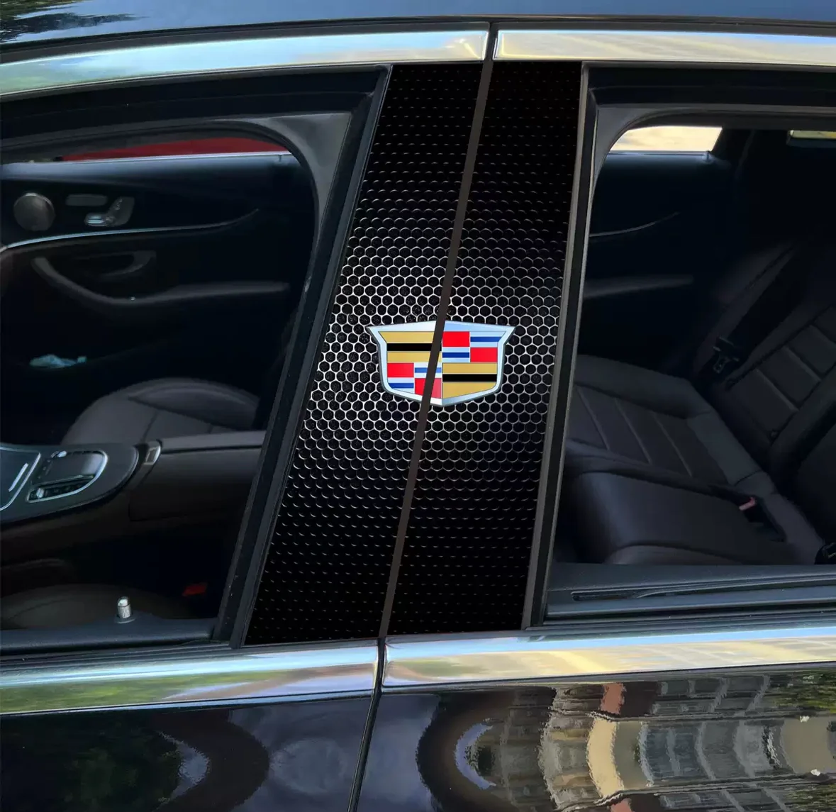 Наклейки на стойки авто Cadillac 2 шт - изображение 1