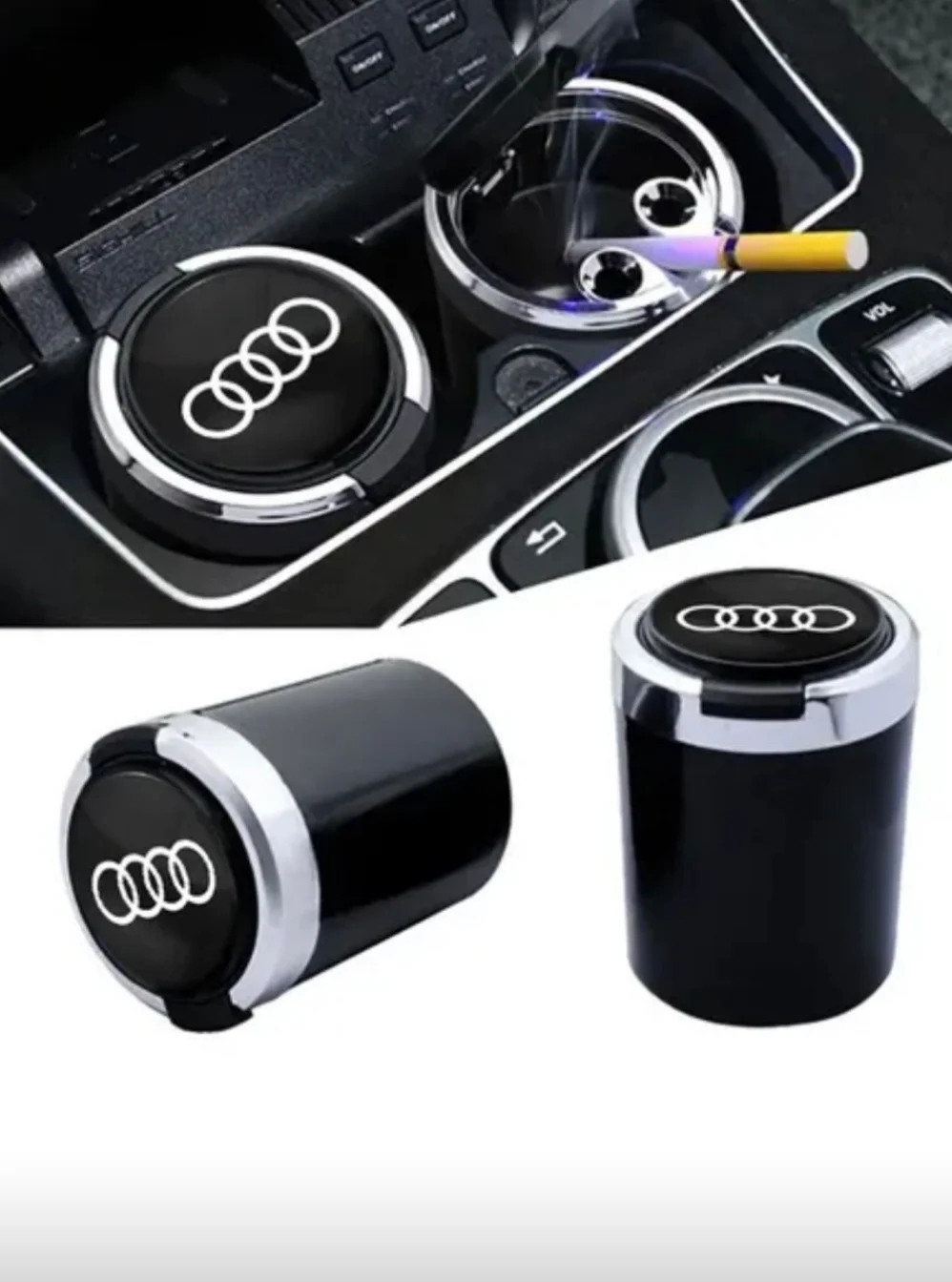 Пепельница автомобильная Audi - миниатюра 2