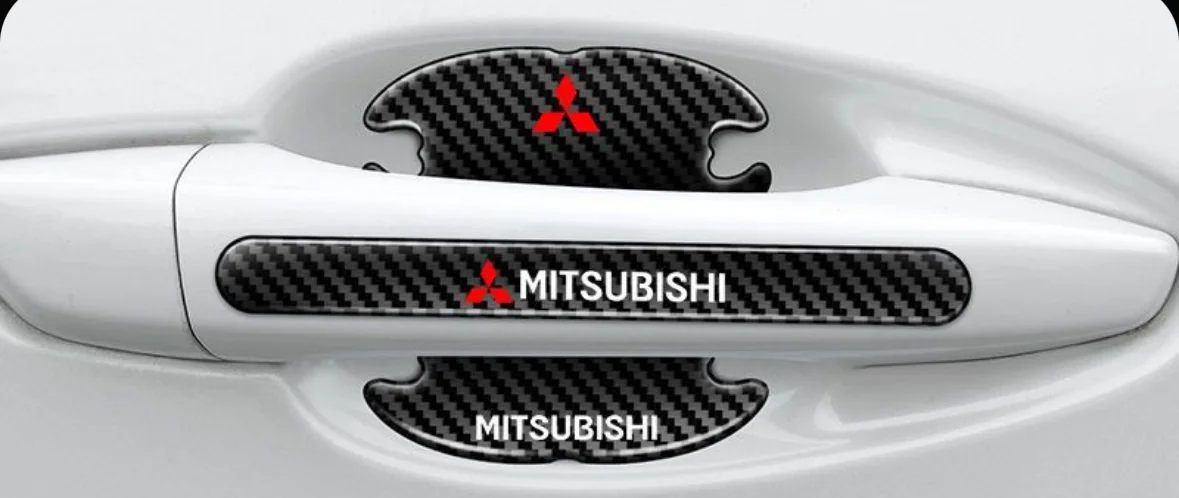 Защитные наклейки для ручек авто Mitsubishi 8 шт - изображение 1
