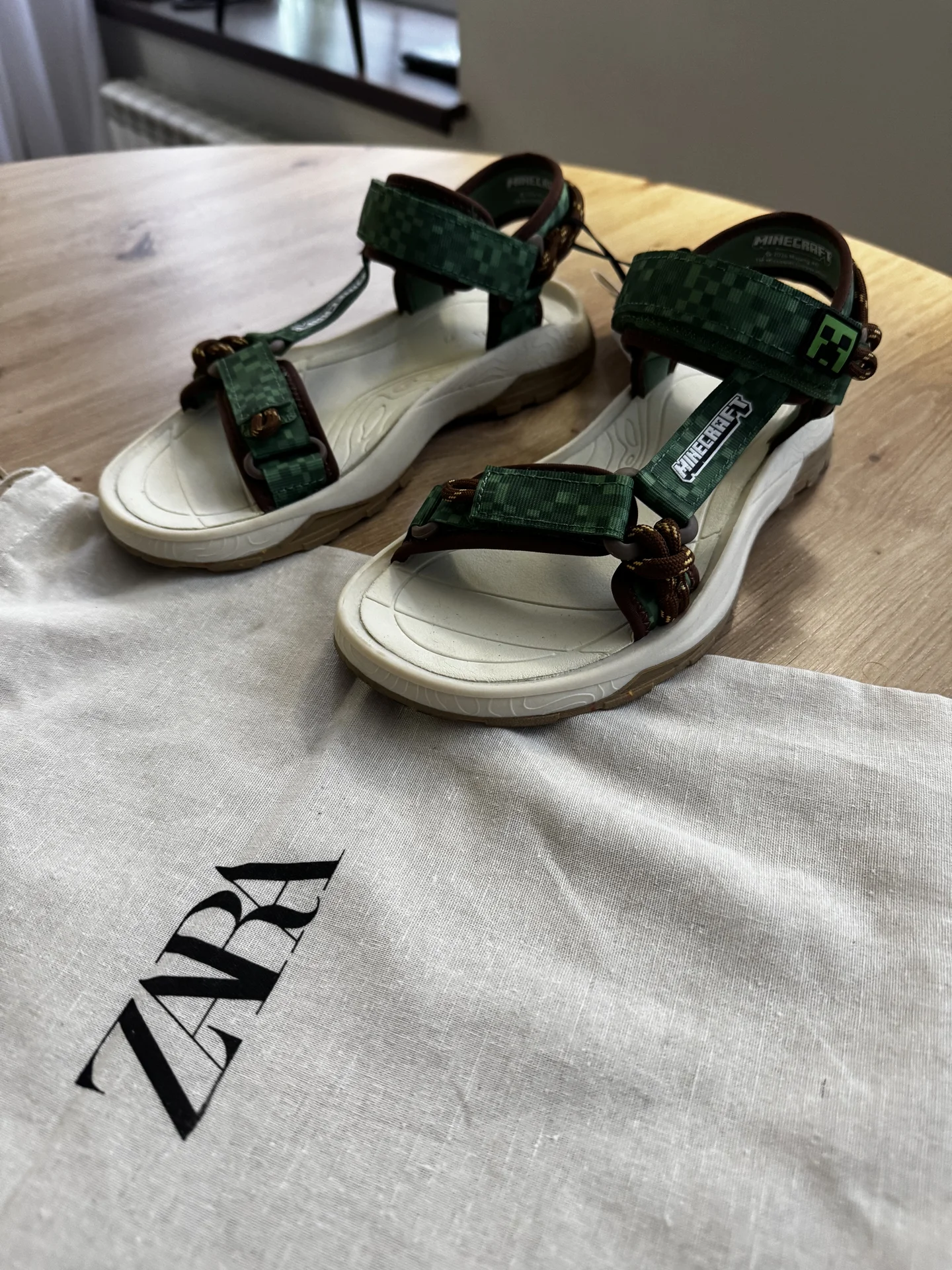 новые сандалии zara minecraft 37 оригинал - изображение 1