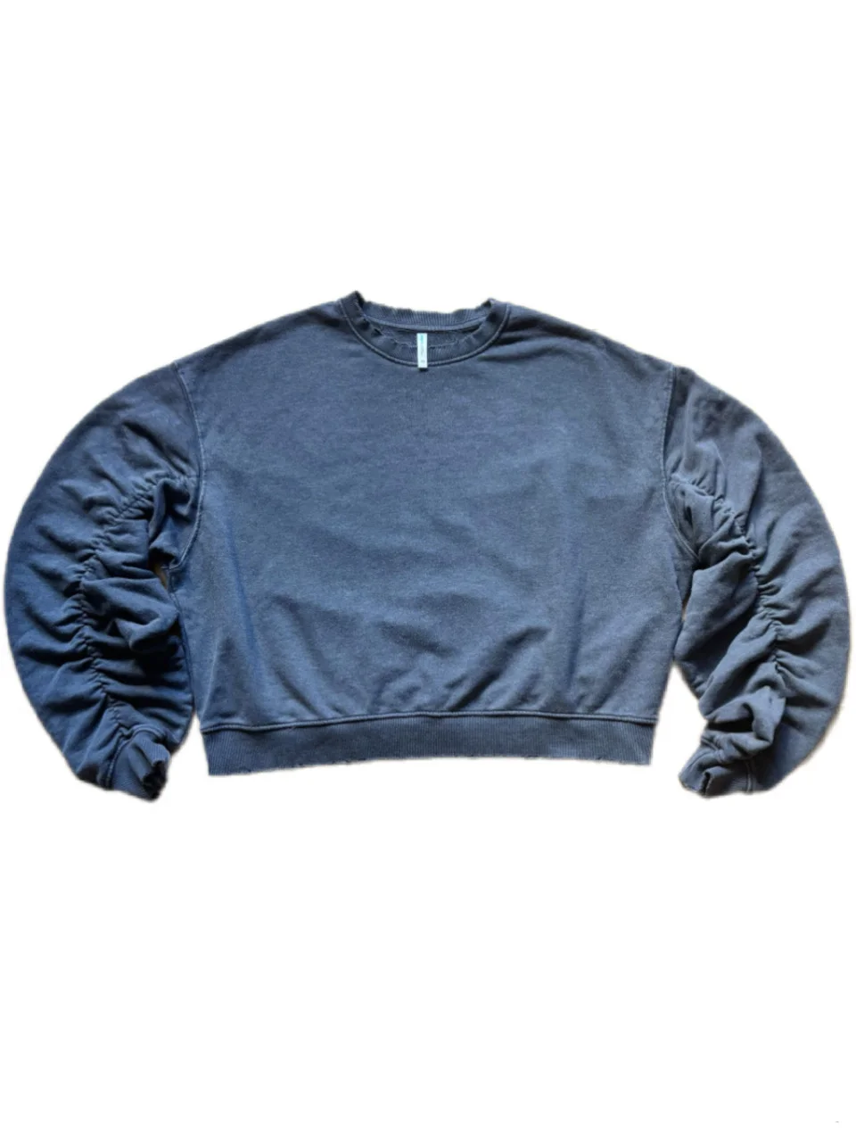 Свитшот с рукавами-буфами Y2K cropped, streetwear - миниатюра 2