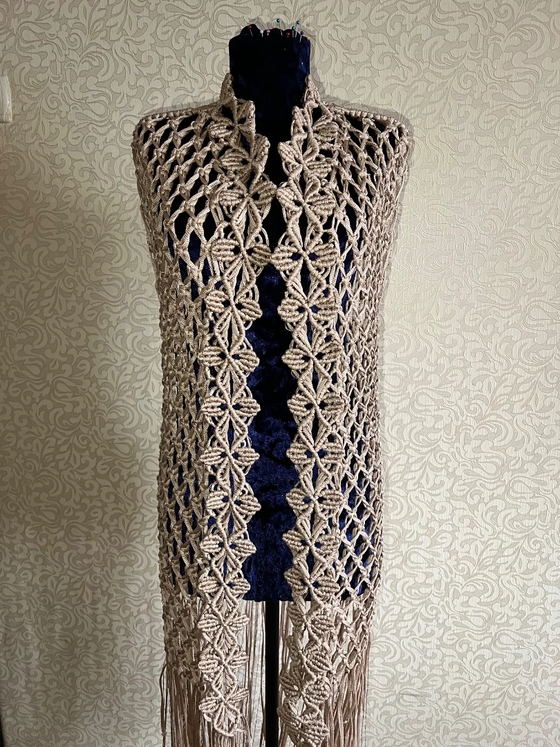 Кардиган макраме - изображение 1