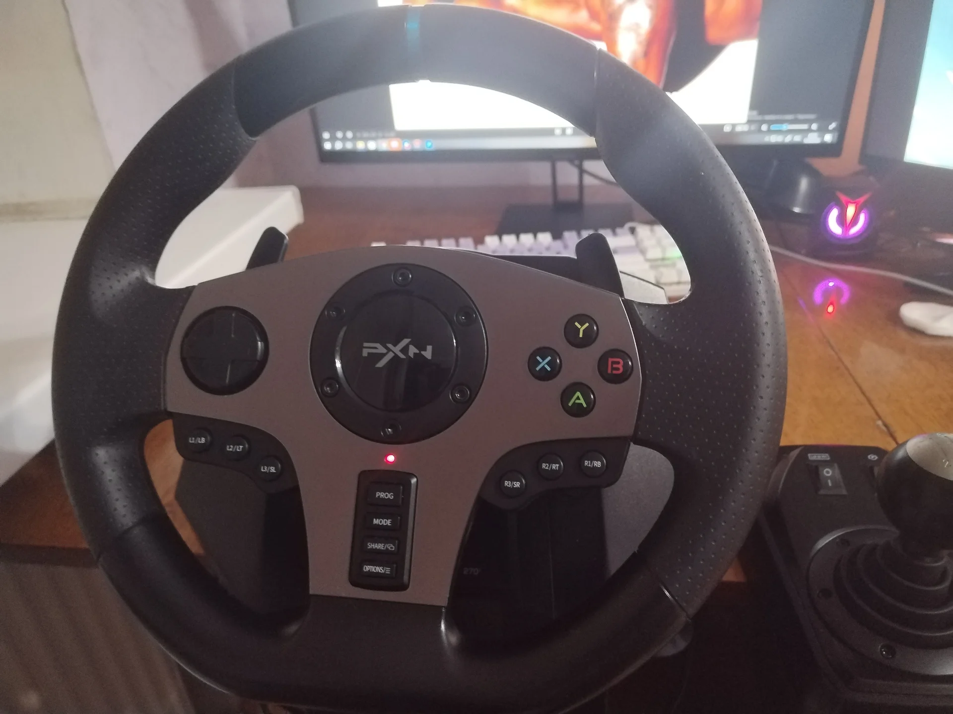 Игровой руль 900° PXN V9 Полный комплект. - миниатюра 2