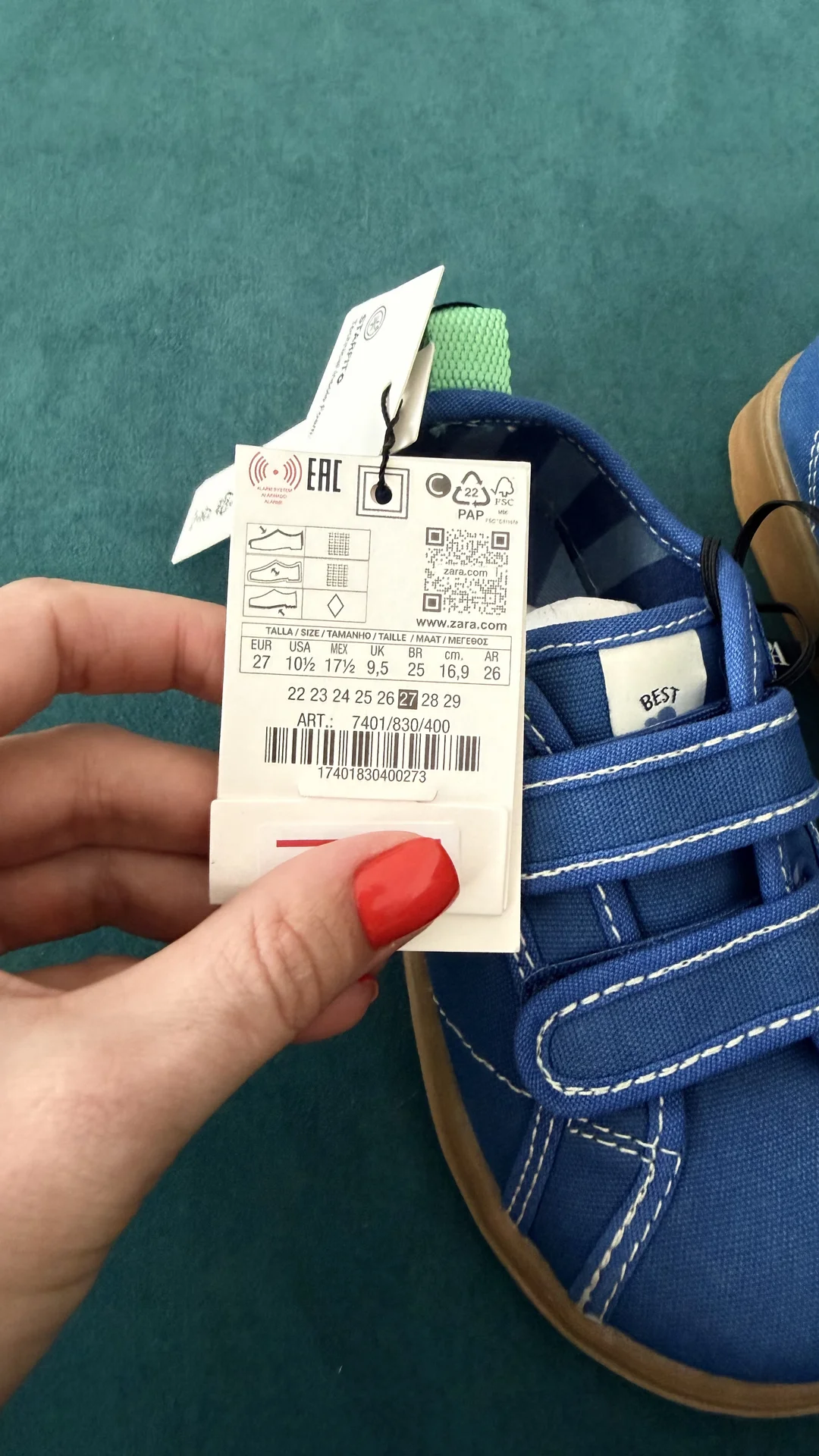 кеды детские zara - миниатюра 2