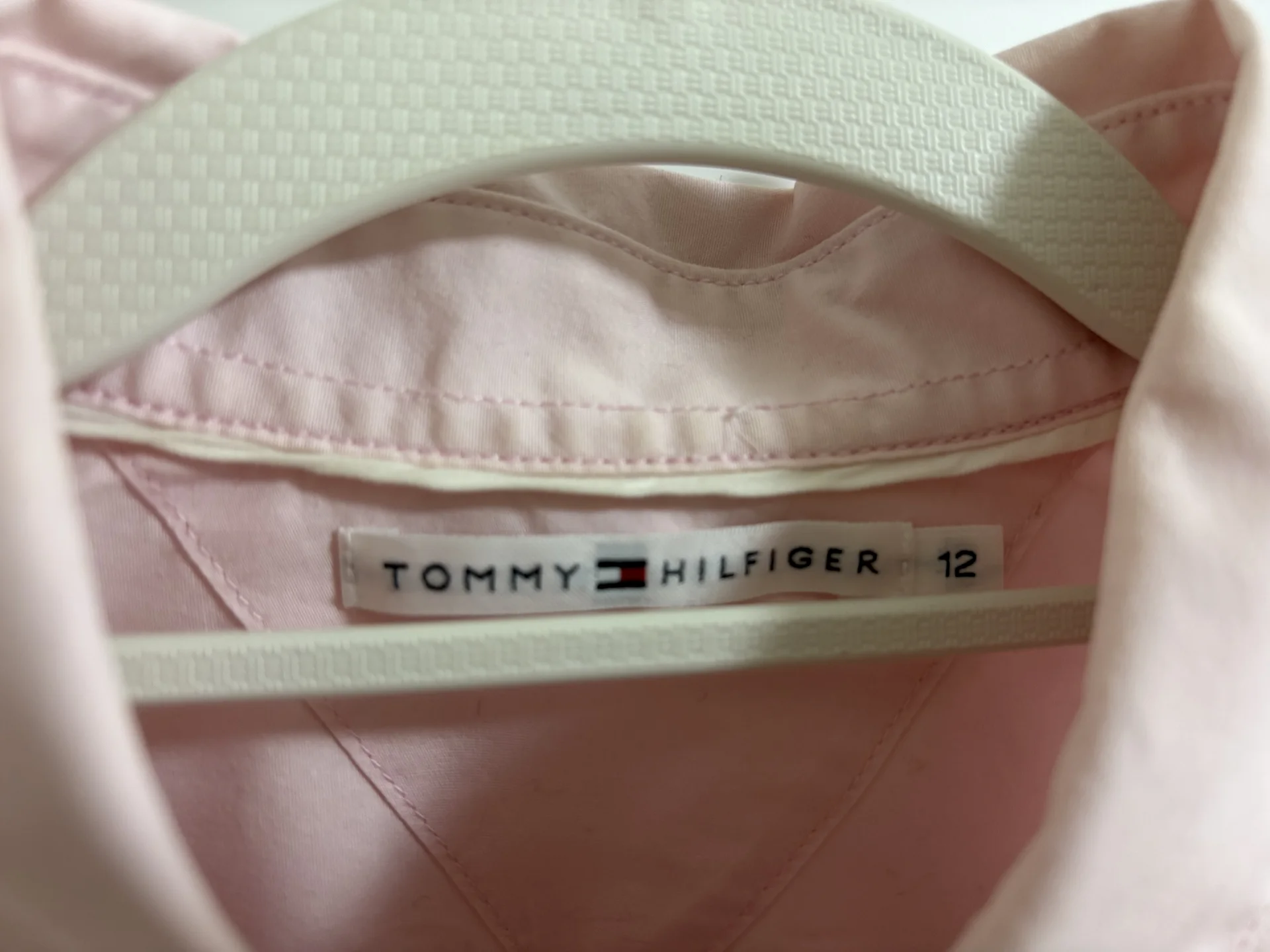 Tommy hilfiger рубашка женская 46 (м) розовая - миниатюра 3