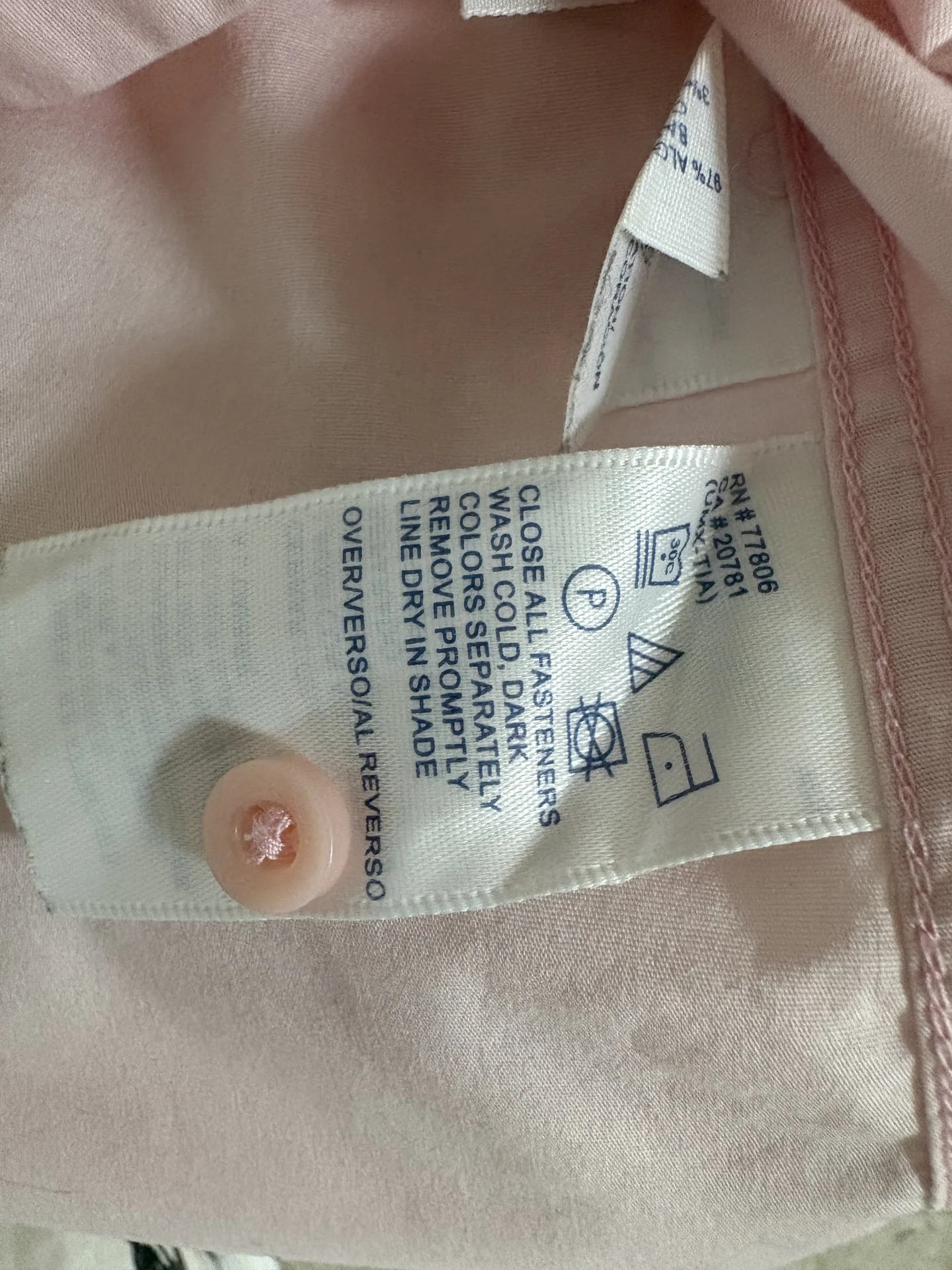 Tommy hilfiger рубашка женская 46 (м) розовая - миниатюра 5