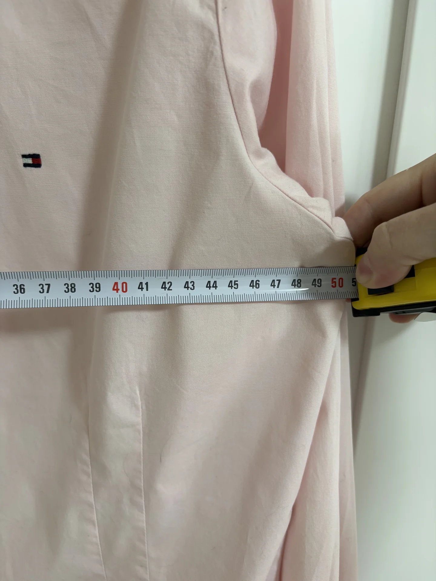 Tommy hilfiger рубашка женская 46 (м) розовая - миниатюра 8