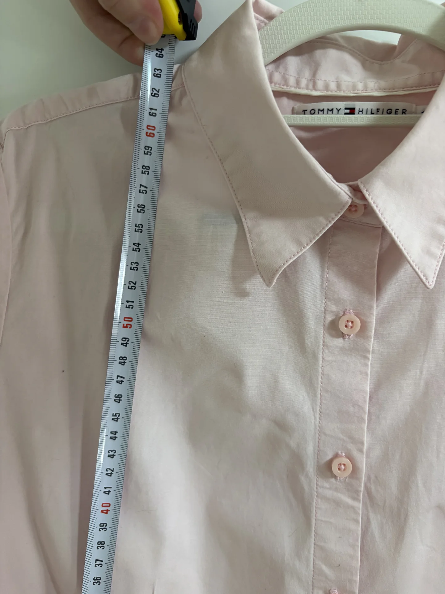 Tommy hilfiger рубашка женская 46 (м) розовая - миниатюра 10