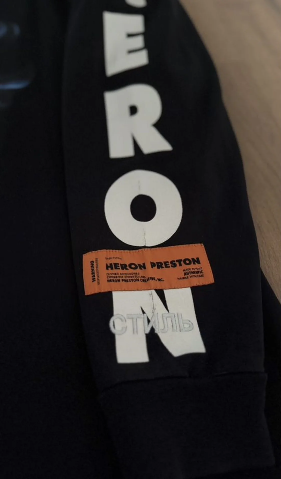 Лонгслив Heron Preston оригинал - миниатюра 3