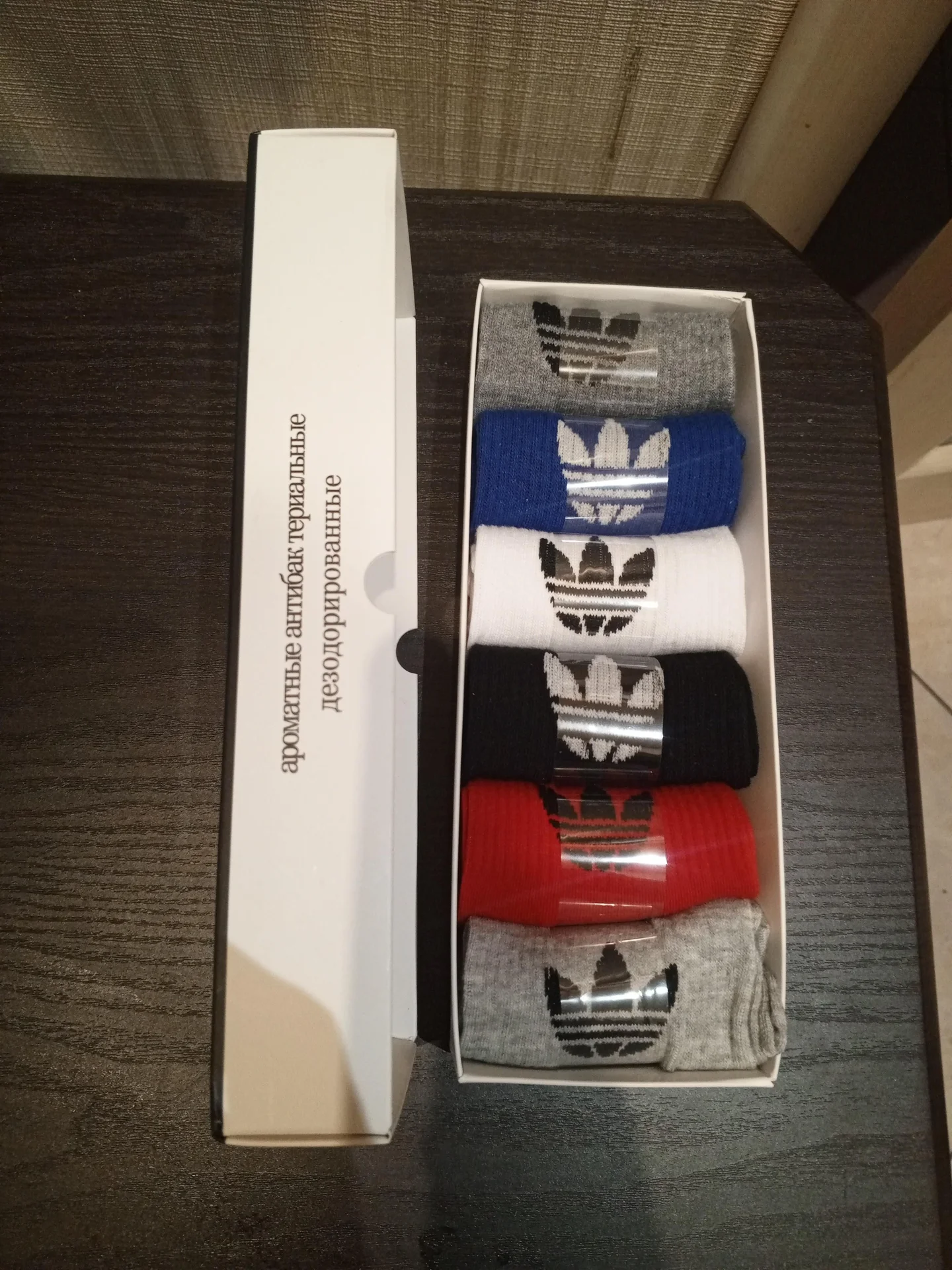 носки nike/adidas мужские 6 пар хлопок - миниатюра 2