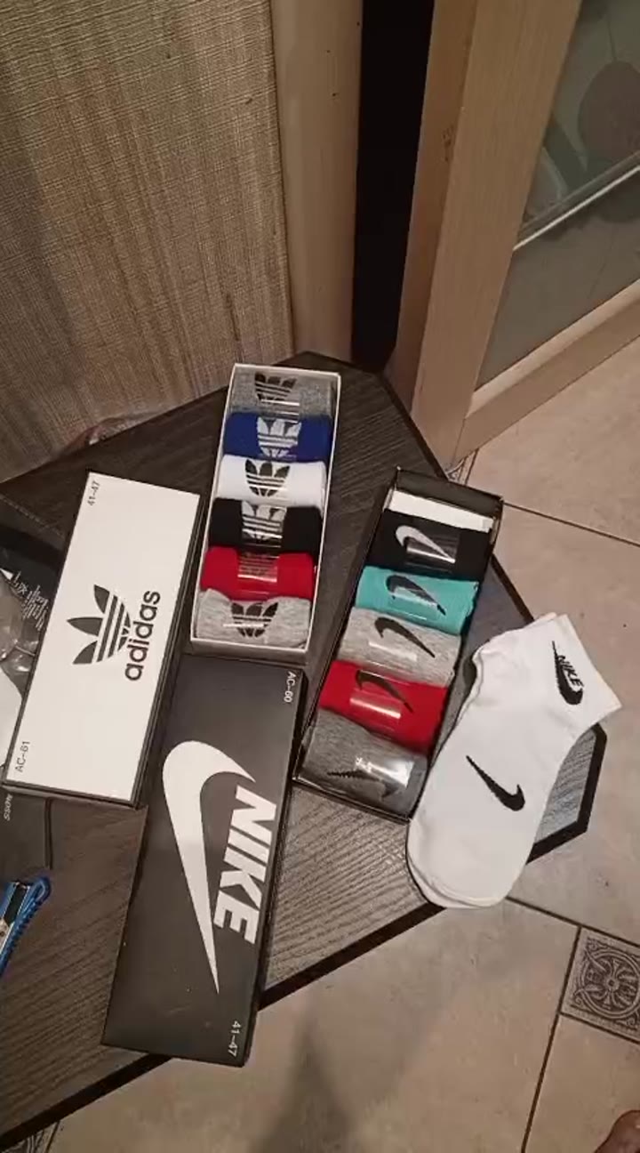 носки nike/adidas мужские 6 пар хлопок - видео 4