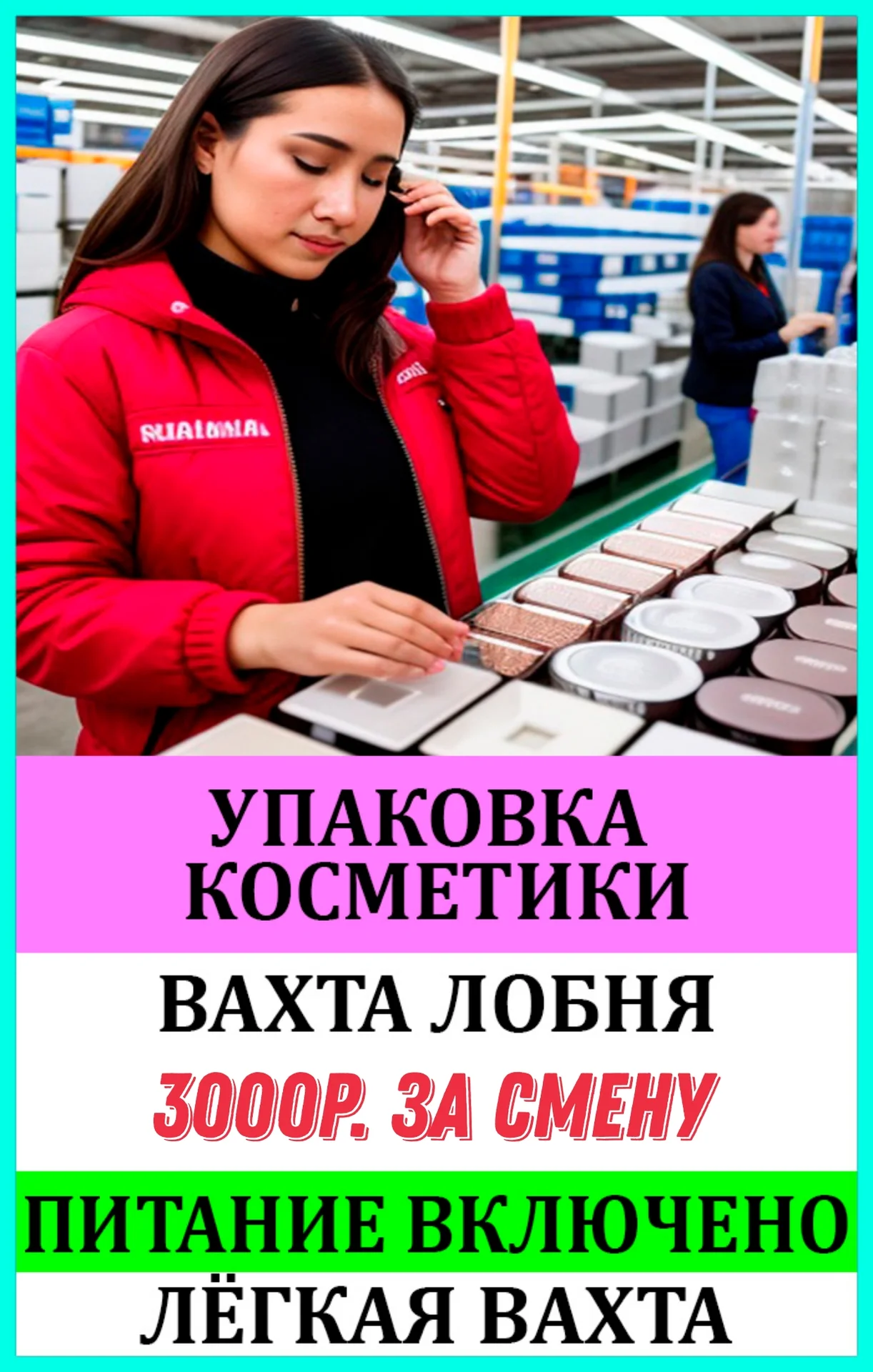 Упаковщик косметики вахта, питание, проживание, авансы - изображение 1