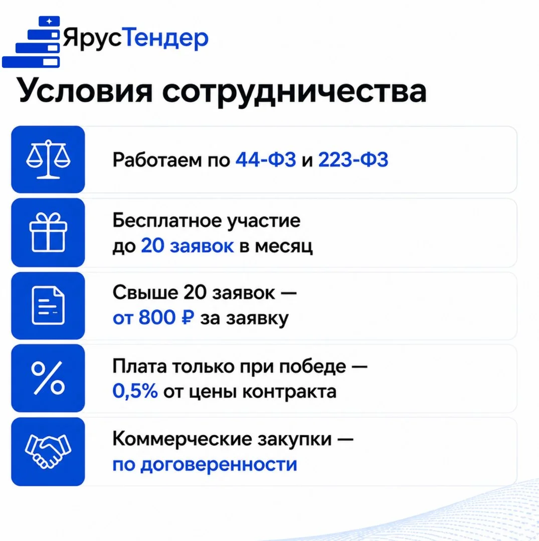 Тендерное сопровождение / Тендерный специалист - миниатюра 3