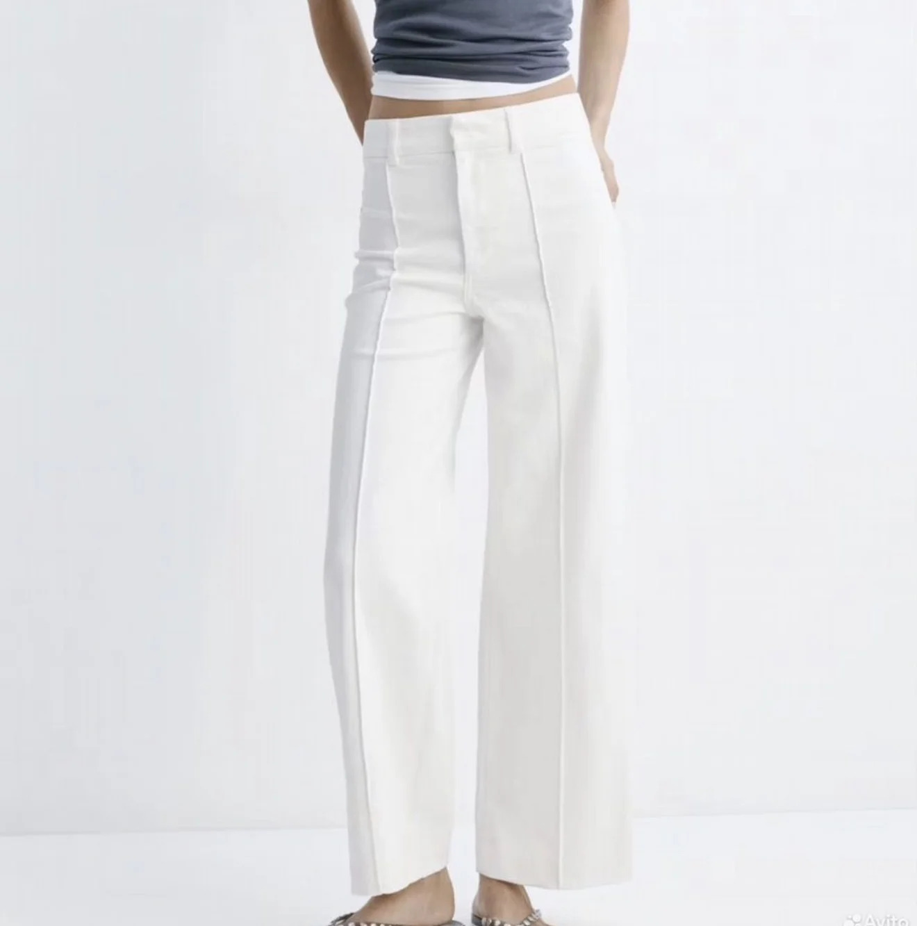 Белые джинсы Zara - изображение 1