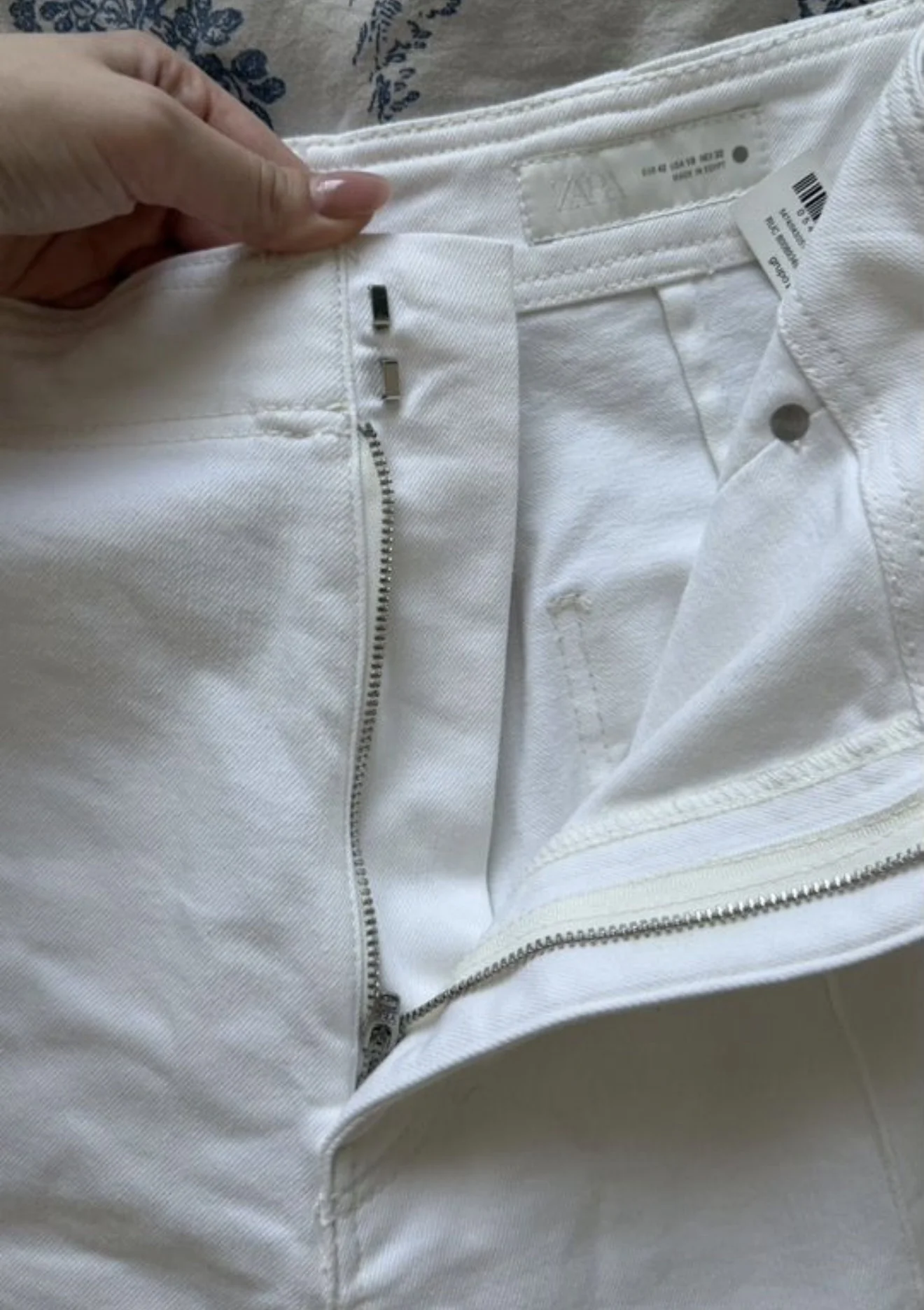Белые джинсы Zara - миниатюра 5