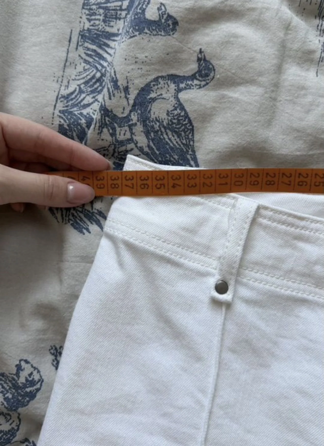 Белые джинсы Zara - миниатюра 6