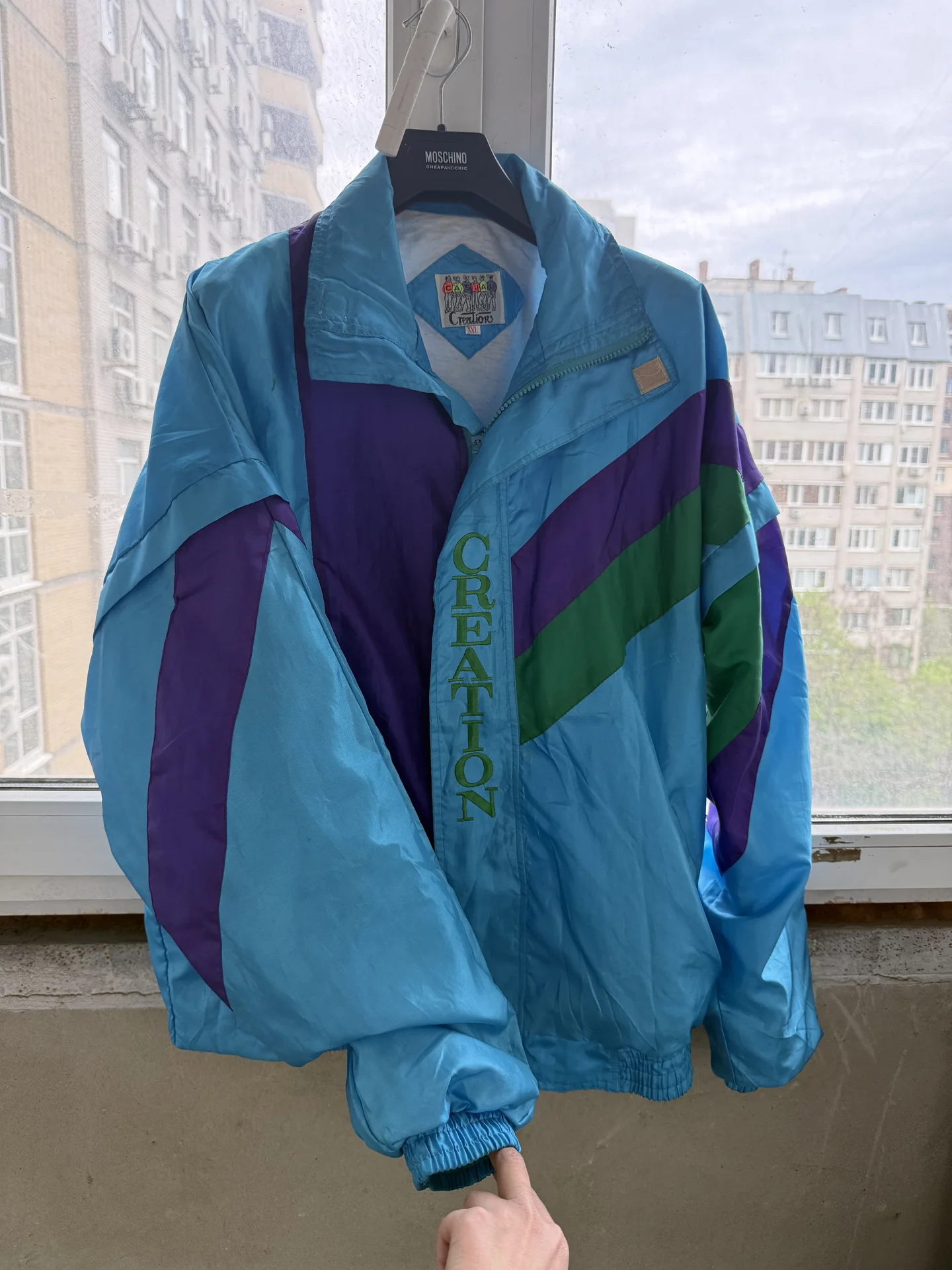 Ветровка винтаж XL - миниатюра 4