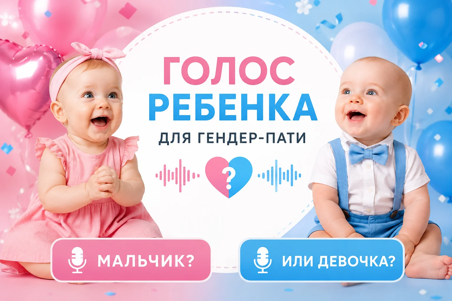 Голос малыша для гендер-пати 💗💙 | Аудио и видео - изображение 1