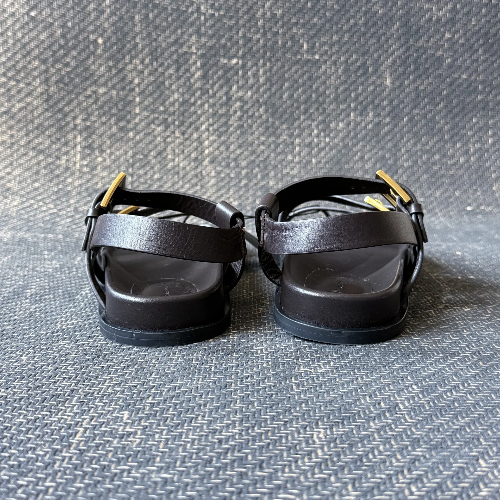 Сандалии кожаные Massimo Dutti 39 - миниатюра 4