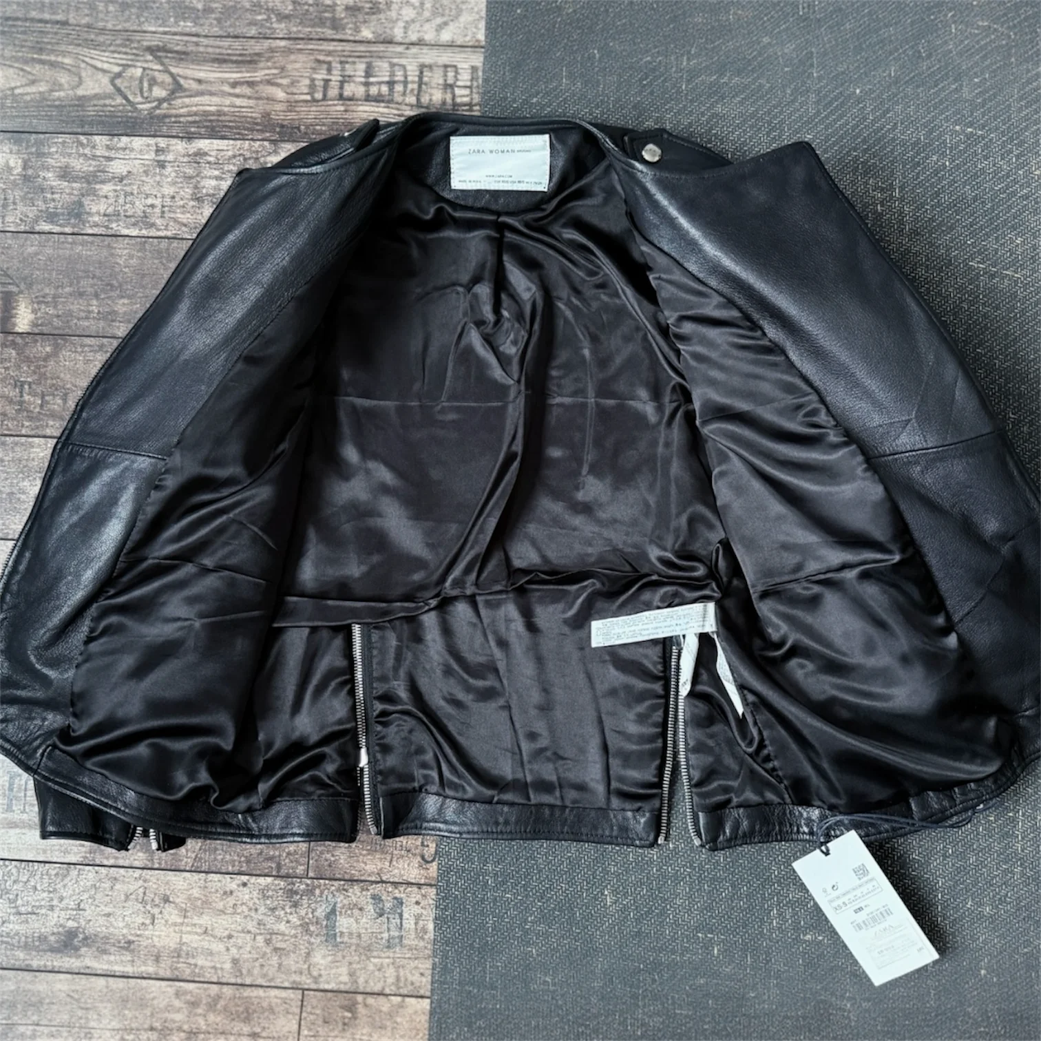 Куртка косуха Zara натуральная кожа лимитированная - миниатюра 7
