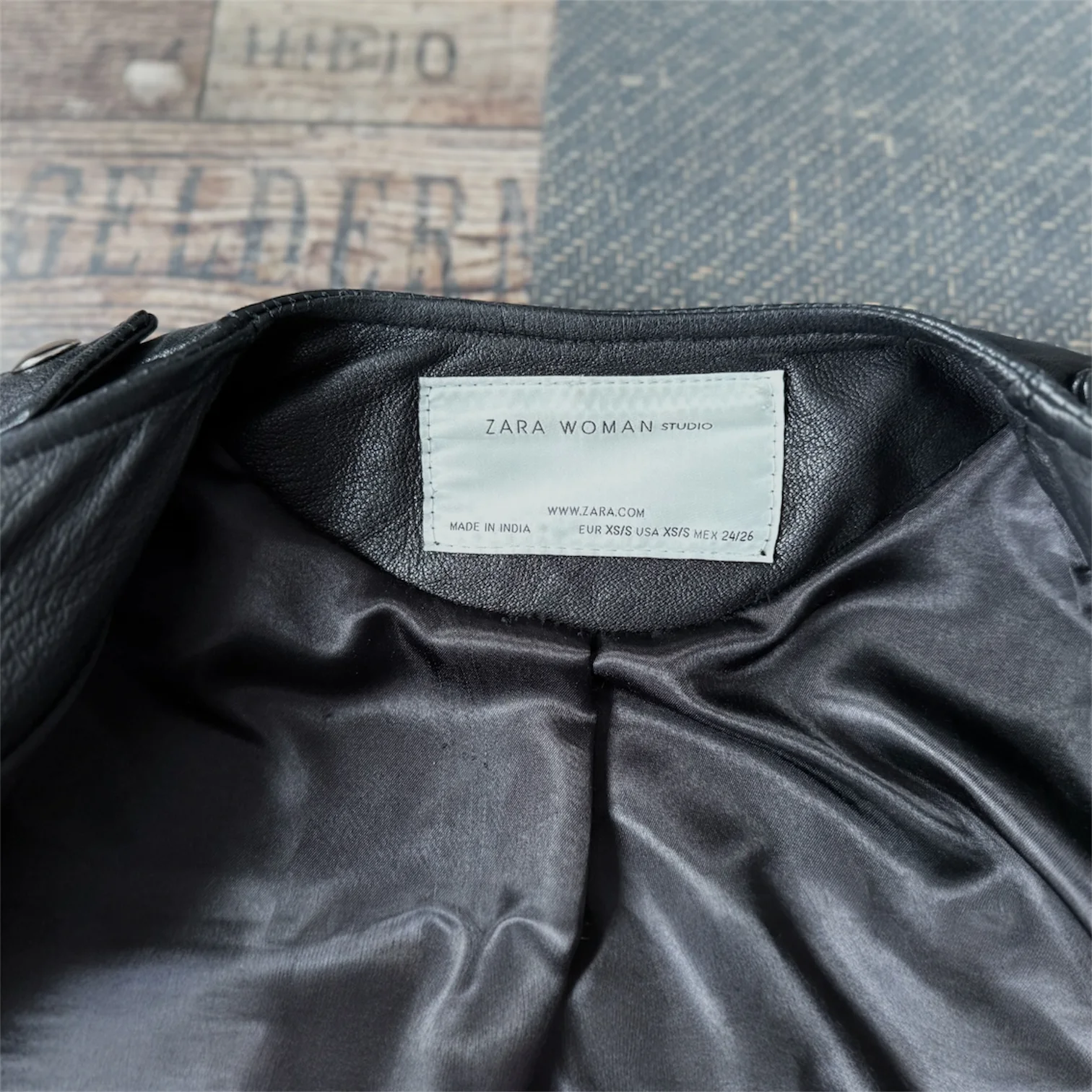 Куртка косуха Zara натуральная кожа лимитированная - миниатюра 11