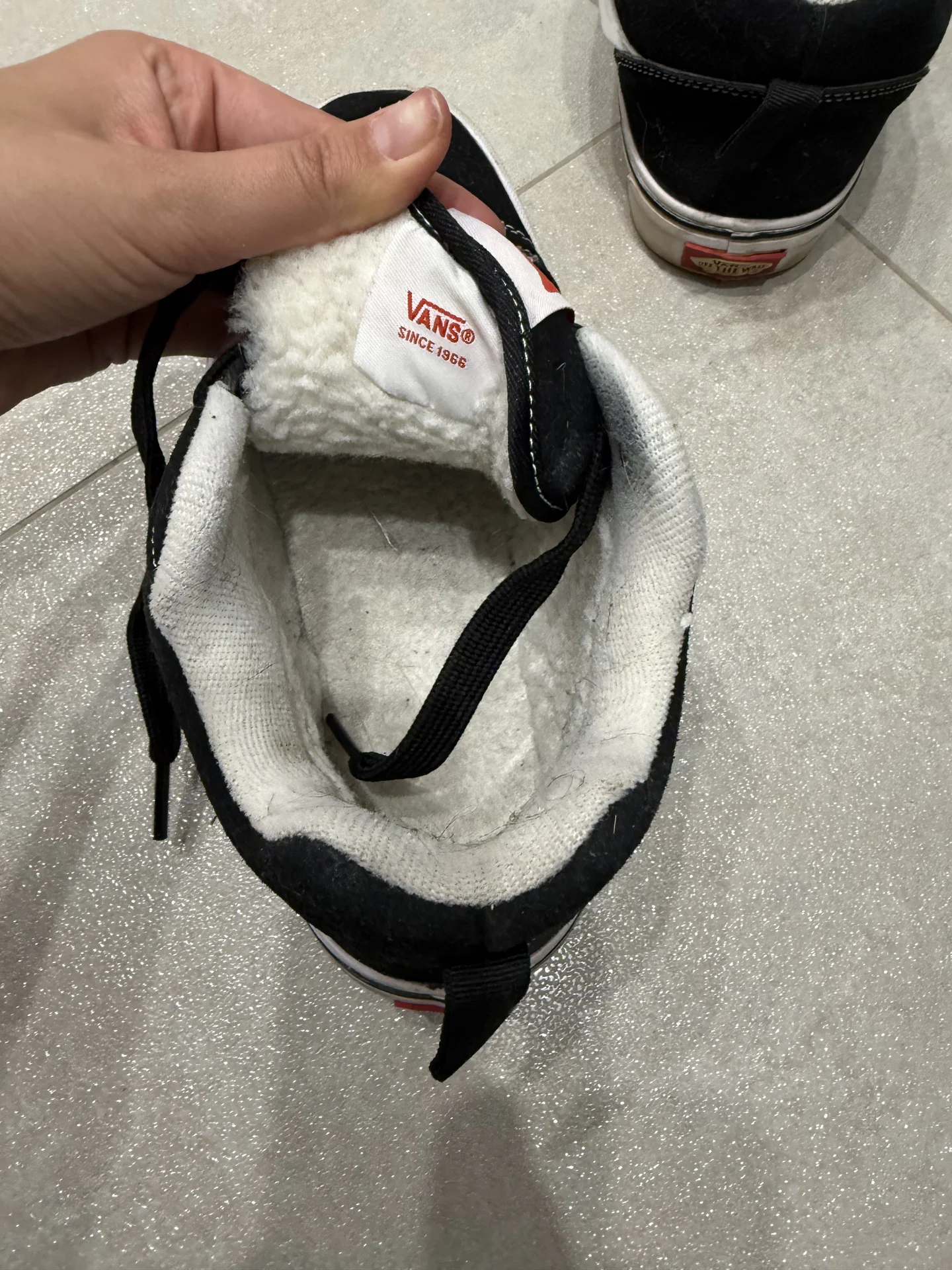 кеды кроссовки vans дутые с мехом зимние - миниатюра 6