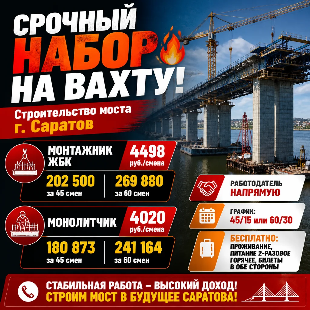 мостостроение требуются монтажники - изображение 1