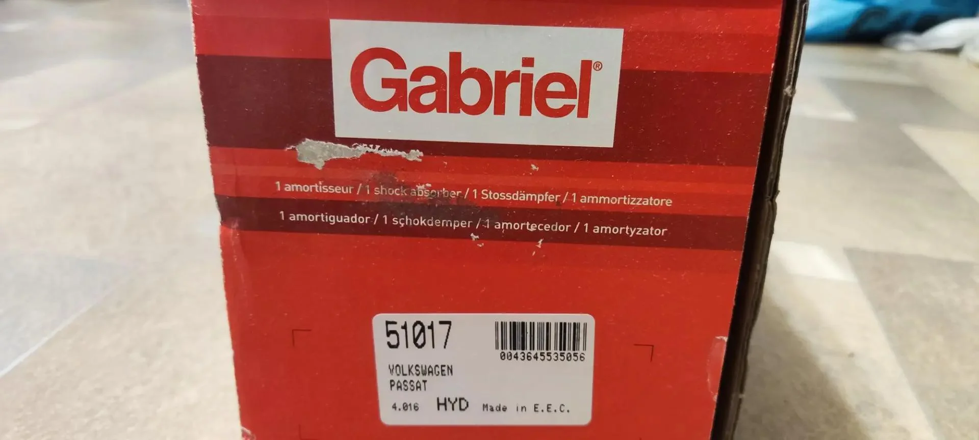 Амортизаторы Gabriel 51017 на автомобили концерна Volkswagen - миниатюра 3