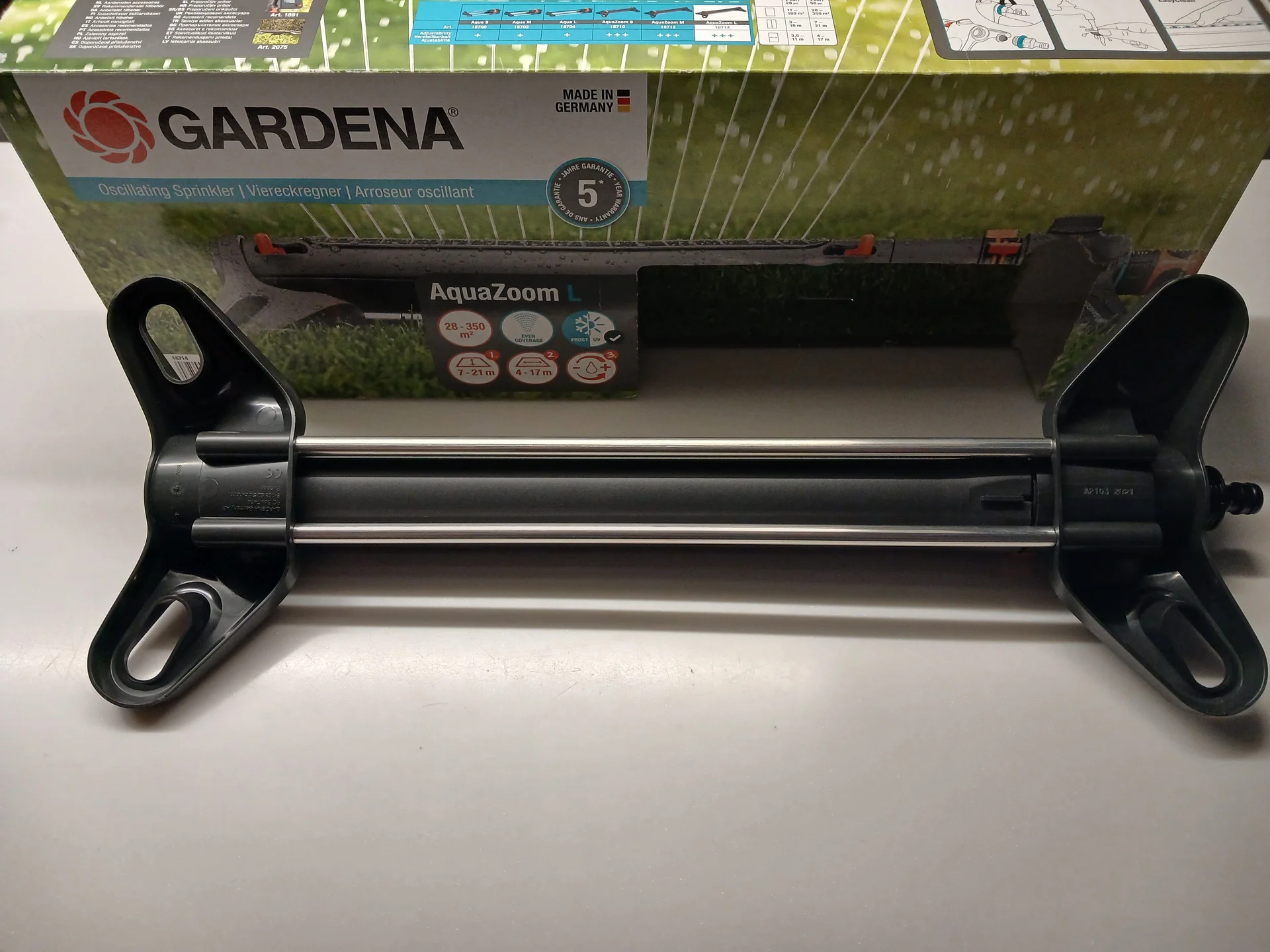Дождеватель осциллирующий GARDENA AguaZoom L - миниатюра 2