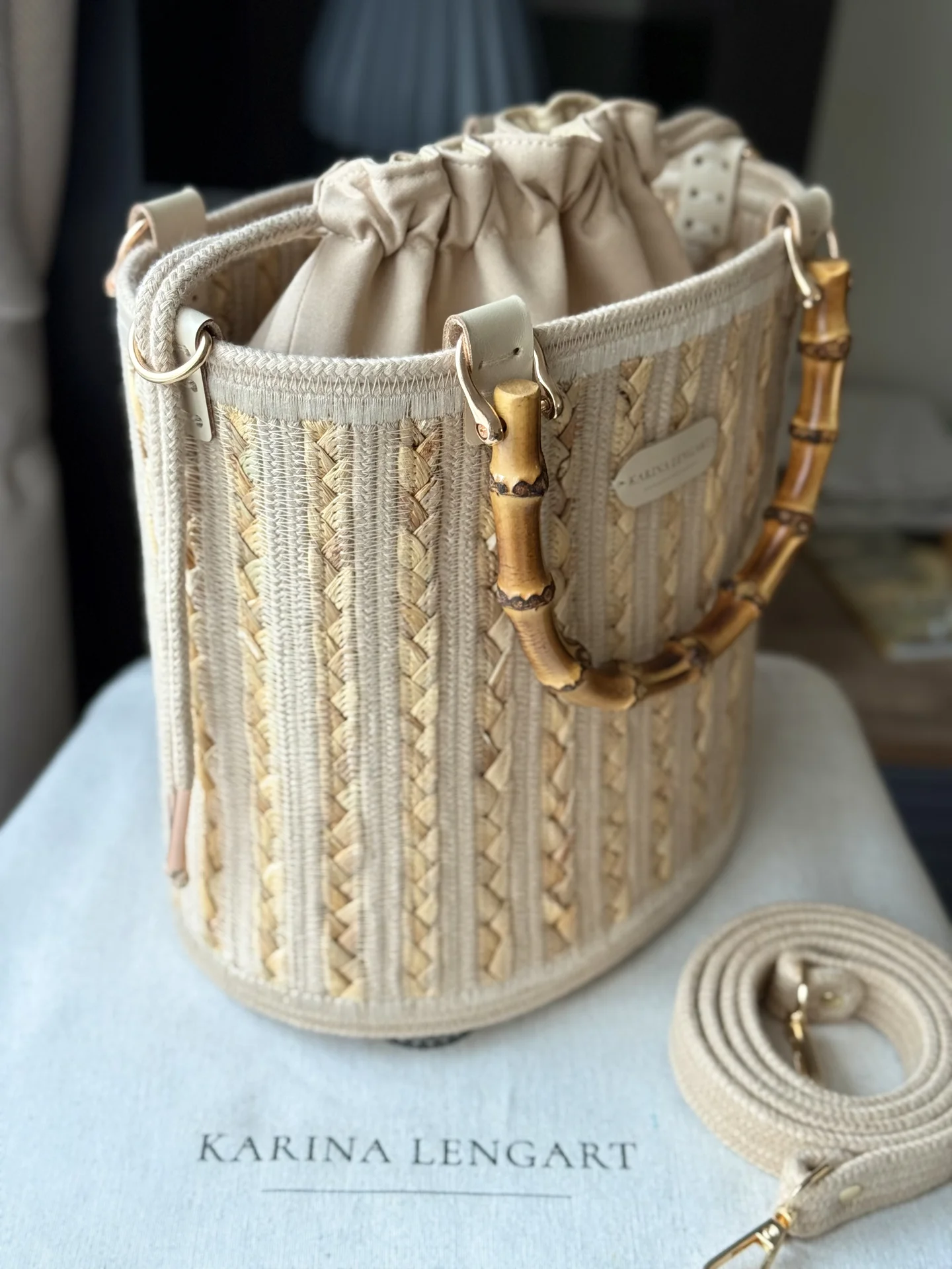 Сумка плетеная в стиле Furla - миниатюра 4