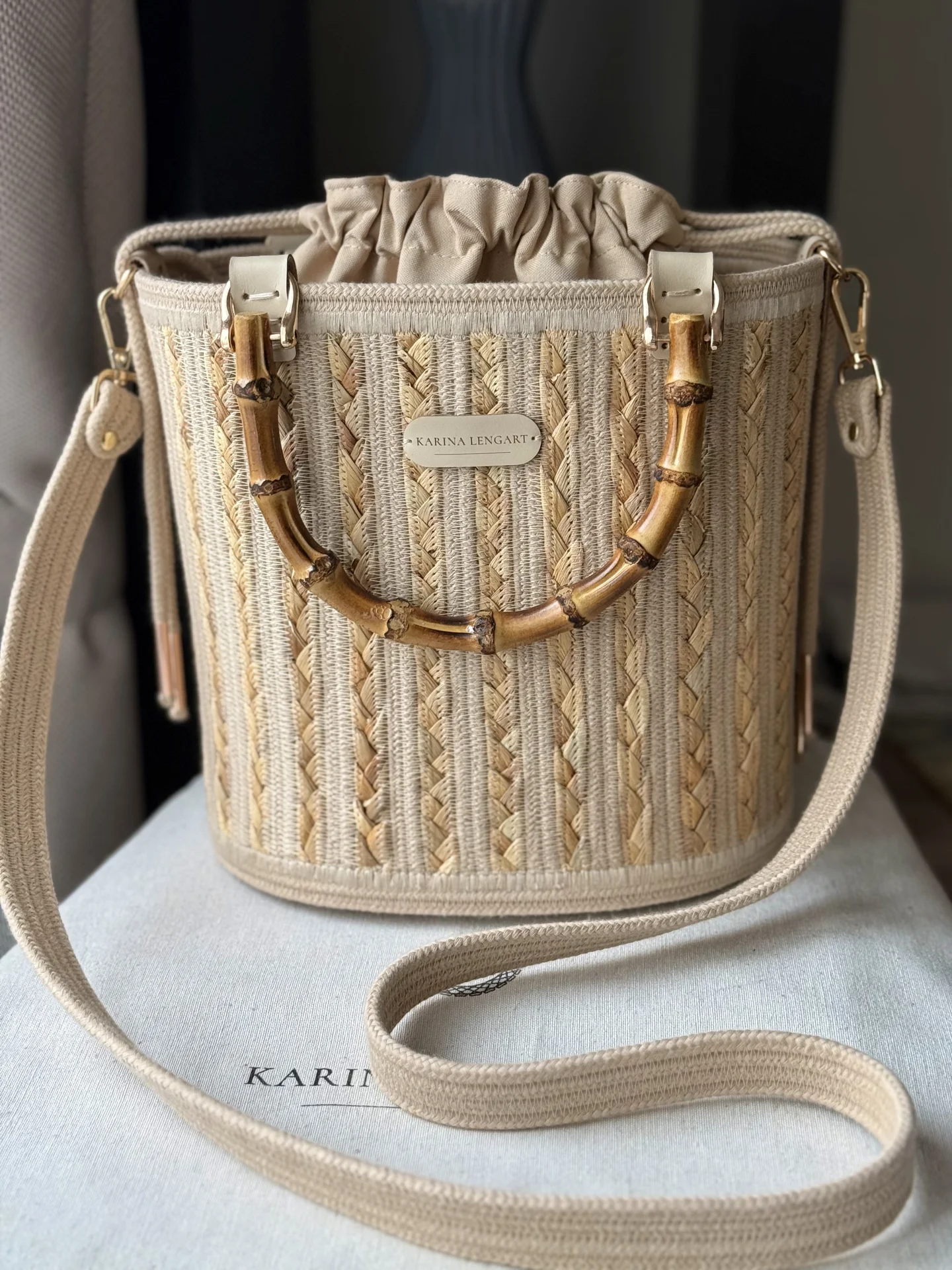 Сумка плетеная в стиле Furla - миниатюра 6