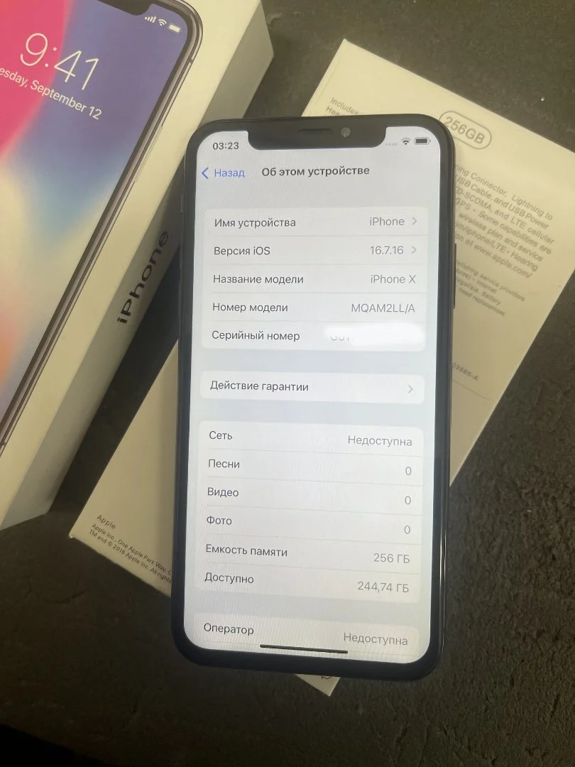 iPhone X, 256 ГБ, 1 SIM - миниатюра 4