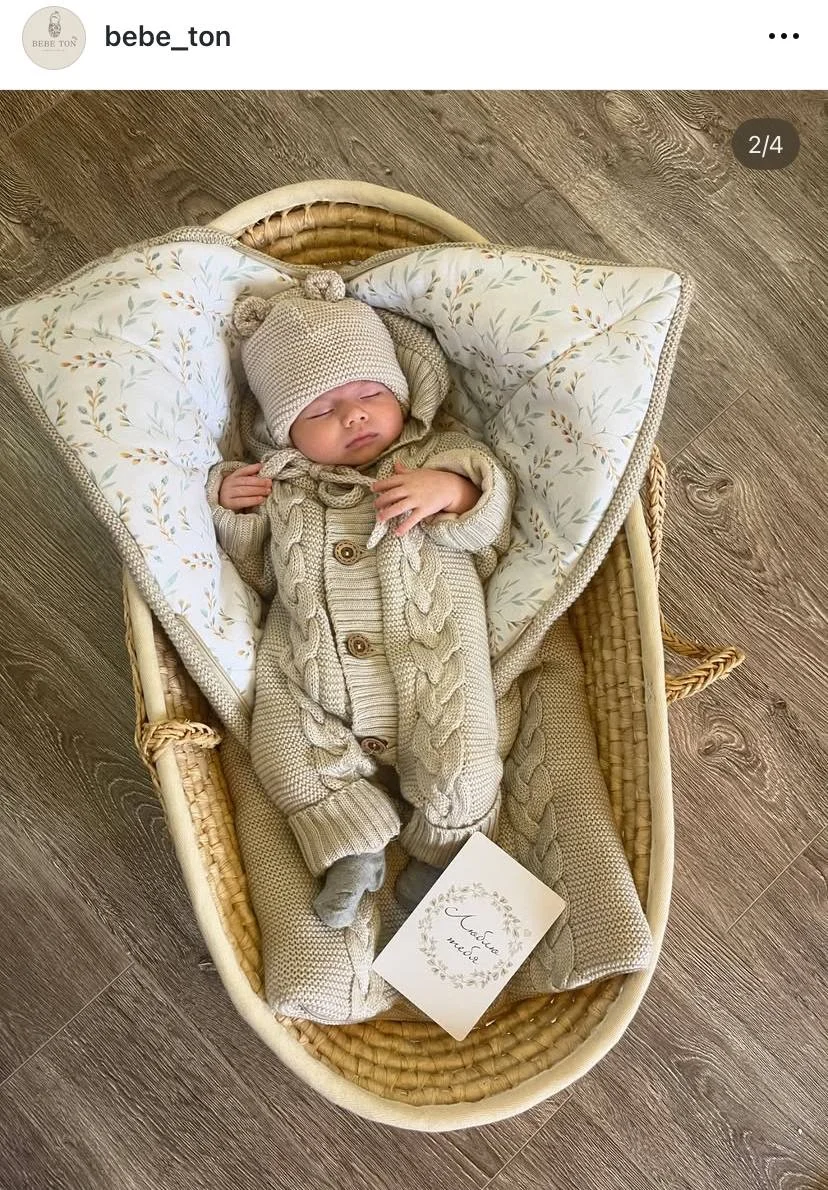 Вязаный комплект на выписку Bebe Ton - миниатюра 2