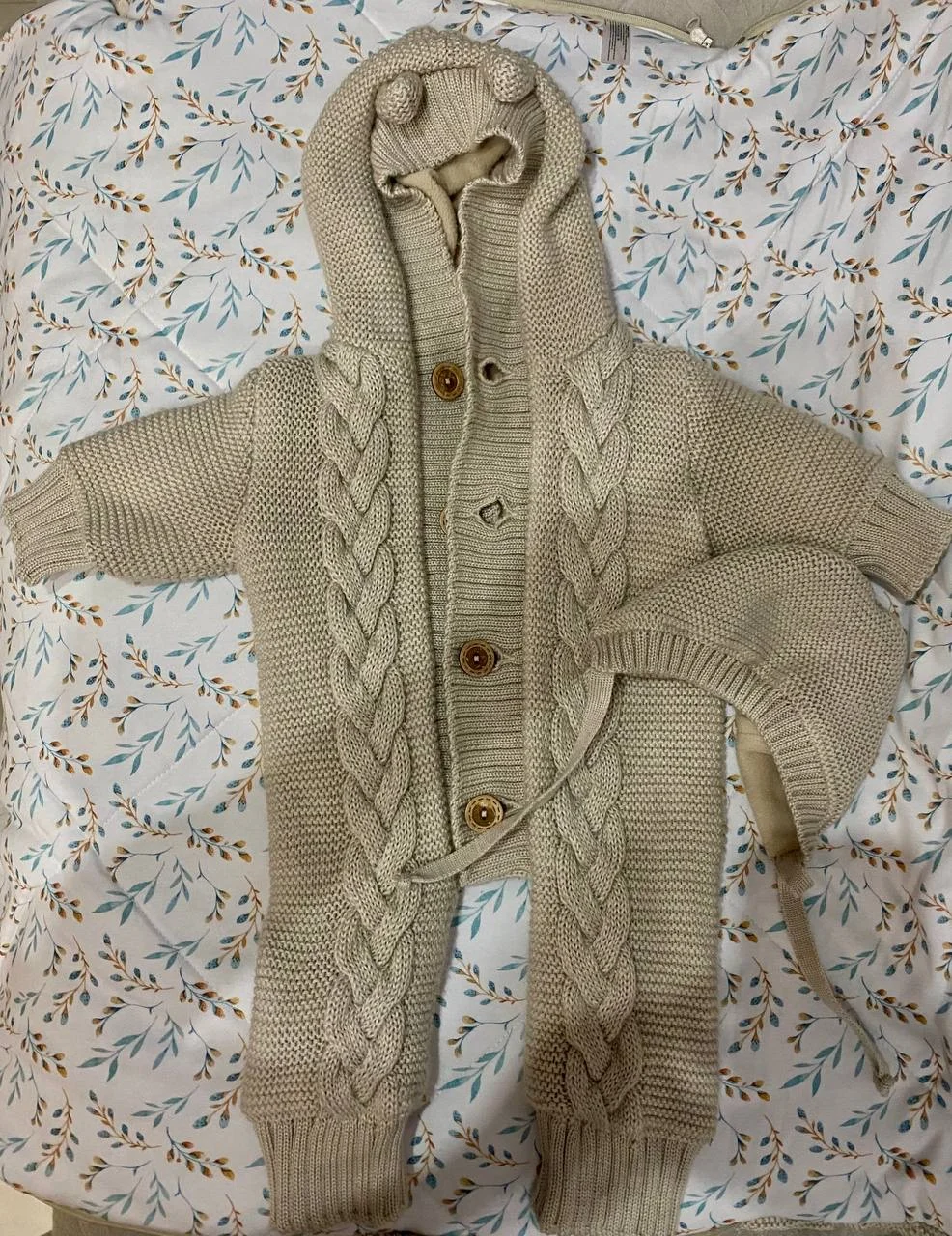 Вязаный комплект на выписку Bebe Ton - миниатюра 4