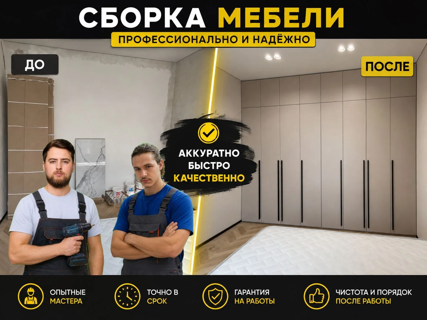 Сборка мебели. Укладка ламината - изображение 1