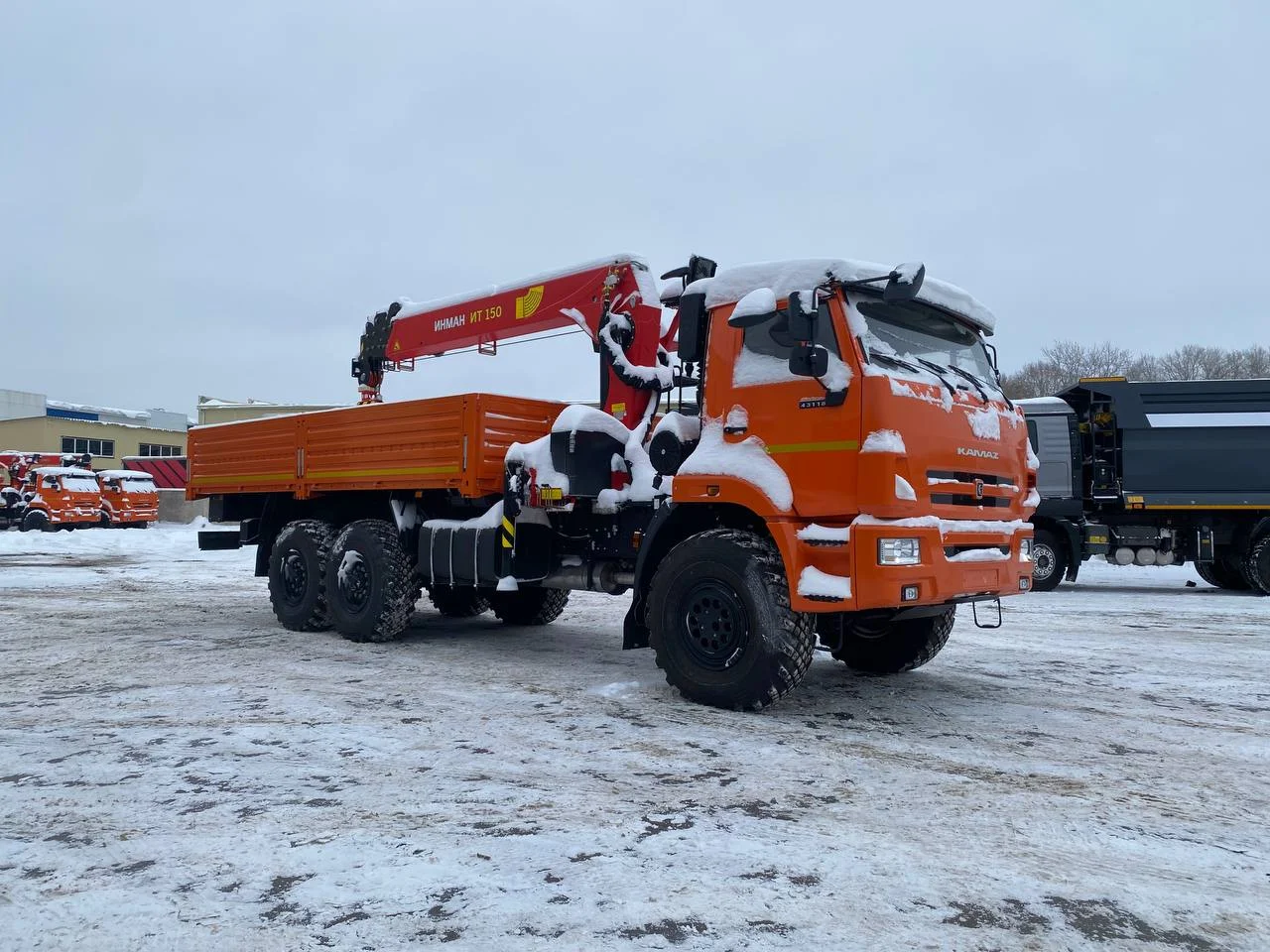 Бортовой КАМАЗ 43118-23027-50 с КМУ ИТ 150 - изображение 1