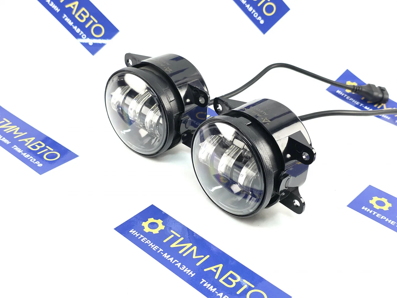 Фары противотуманные светодиодные. 45W Бел, D-90 мм, кмпл 2шт. Веста / Гранта FL 2018/ Ford. Airline.