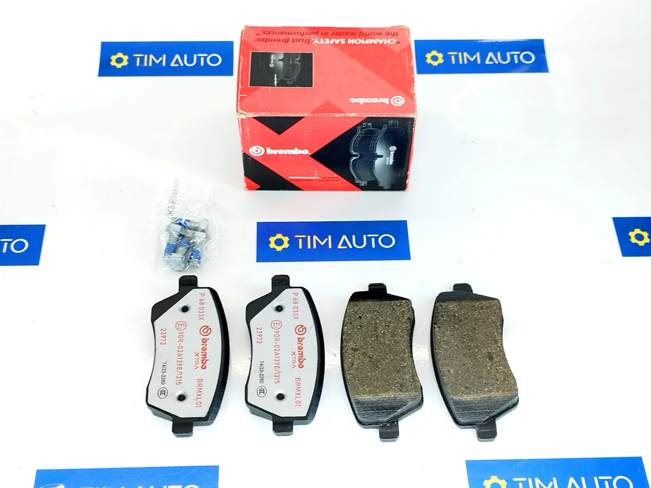 Колодки переднего тормоза комплект Лада Веста, Ларгус, Рено Логан. Brembo XTRA