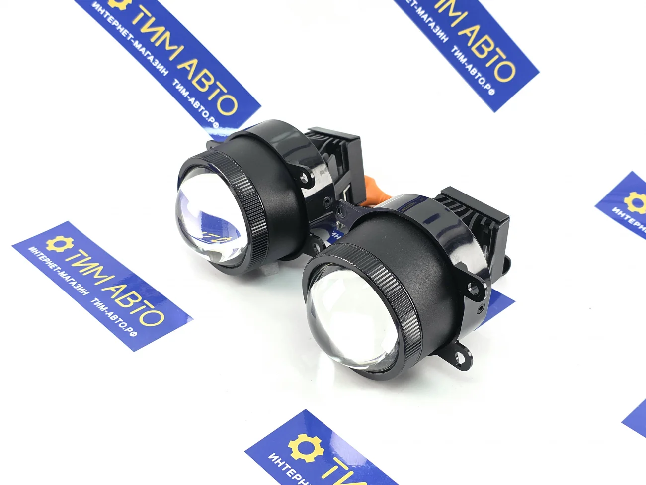 Фары противотуманные светодиодные линза. ЛИНЗА. 6000К, 70W, 12В, ПТФ. Универс. компл.90 мм. Веста / Гранта FL 2018/ Ford. Sal-Man