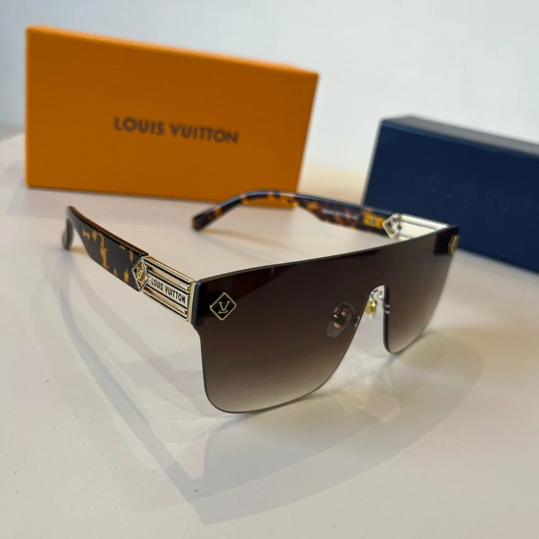 Солнцезащитные очки Louis Vuitton классические с металлической дужкой - изображение 1